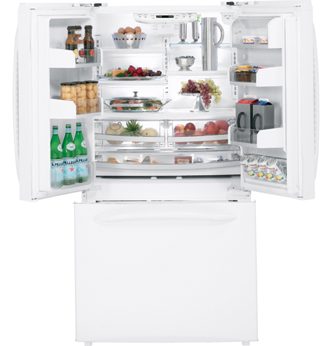 20.9 Cu. Ft. Counter-Depth French-Door Refrigerator with Icemaker PFCF1NFWWW