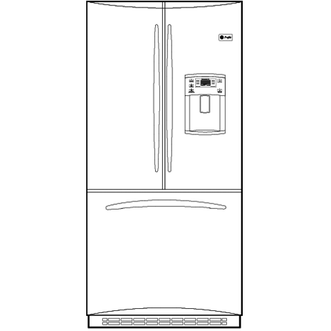20.9 Cu. Ft. French-Door Refrigerator PFCF1PJYBB
