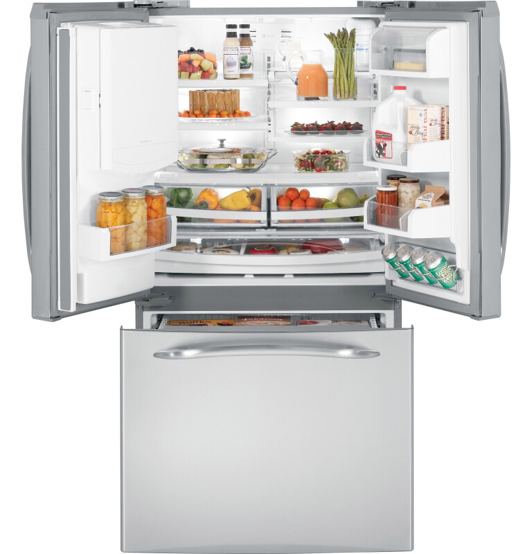 GE Profile 20.9 Cu. Ft. French-Door Refrigerator Stainless Steel PFCS1RKZSS Picture 1