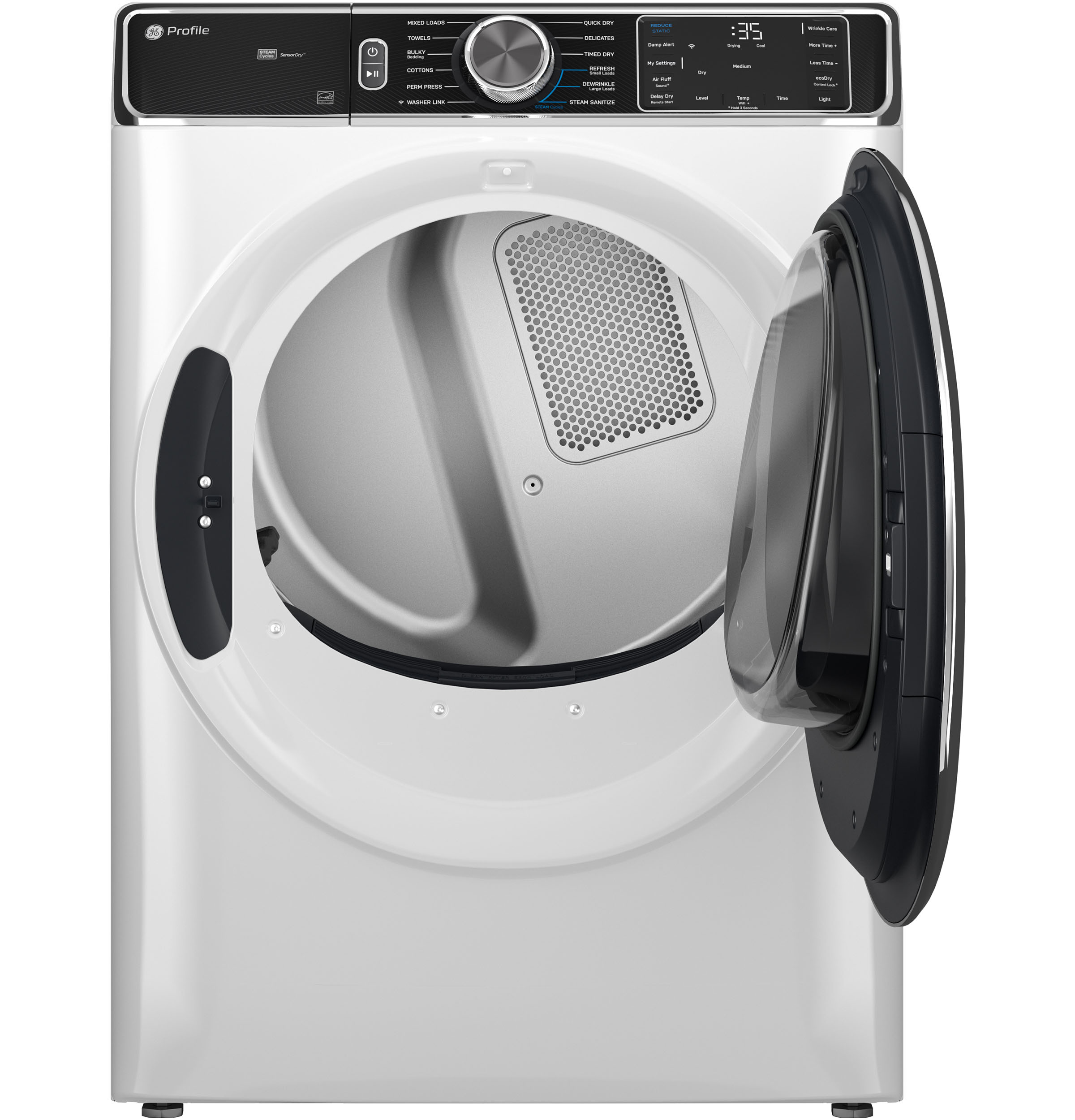 Ge Profile™ 7.8 Cu. Ft. Capacity Smart Front Load Electric Dryer With Steam And Sanitize Cycle PFD87ESSVWW