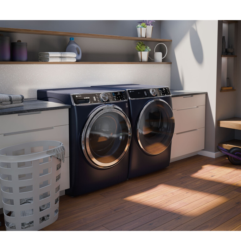 Ge Profile™ 7.8 Cu. Ft. Capacity Smart Front Load Gas Dryer With Steam And Sanitize Cycle PFD87GSPVRS