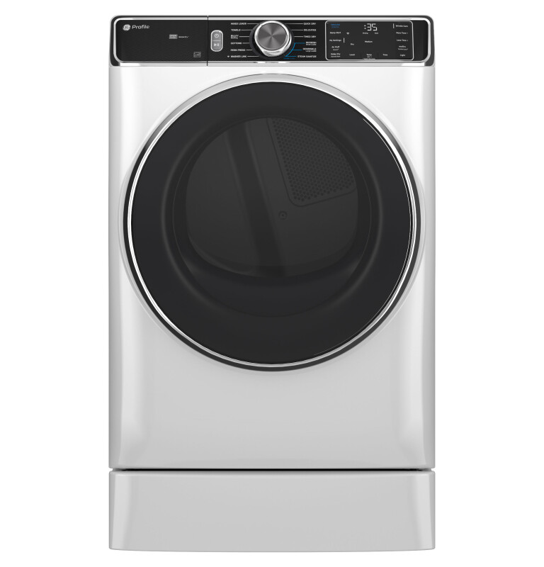 Ge Profile™ 7.8 Cu. Ft. Capacity Smart Front Load Gas Dryer With Steam And Sanitize Cycle PFD87GSSVWW