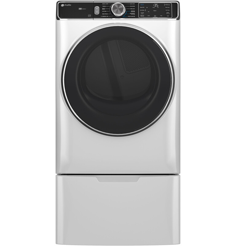 Ge Profile™ 7.8 Cu. Ft. Capacity Smart Front Load Gas Dryer With Steam And Sanitize Cycle PFD87GSSVWW
