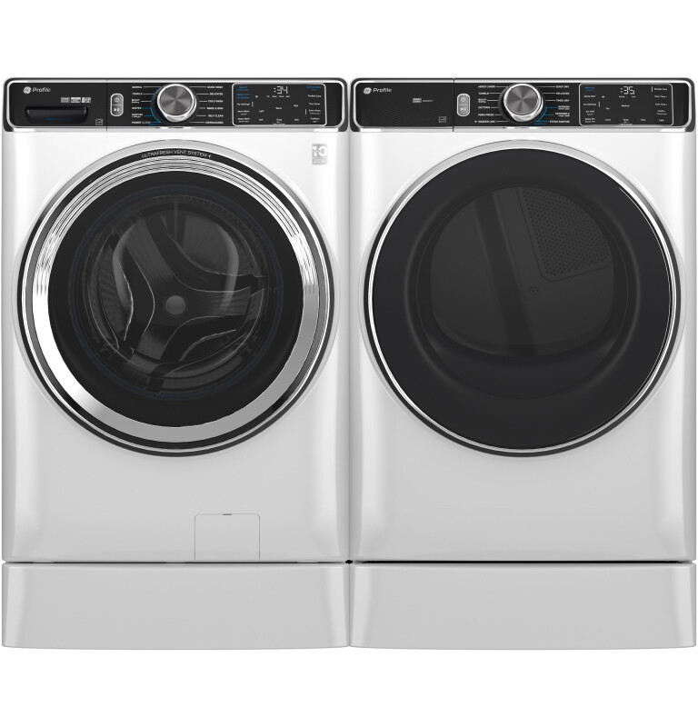 Ge Profile™ 7.8 Cu. Ft. Capacity Smart Front Load Gas Dryer With Steam And Sanitize Cycle PFD87GSSVWW
