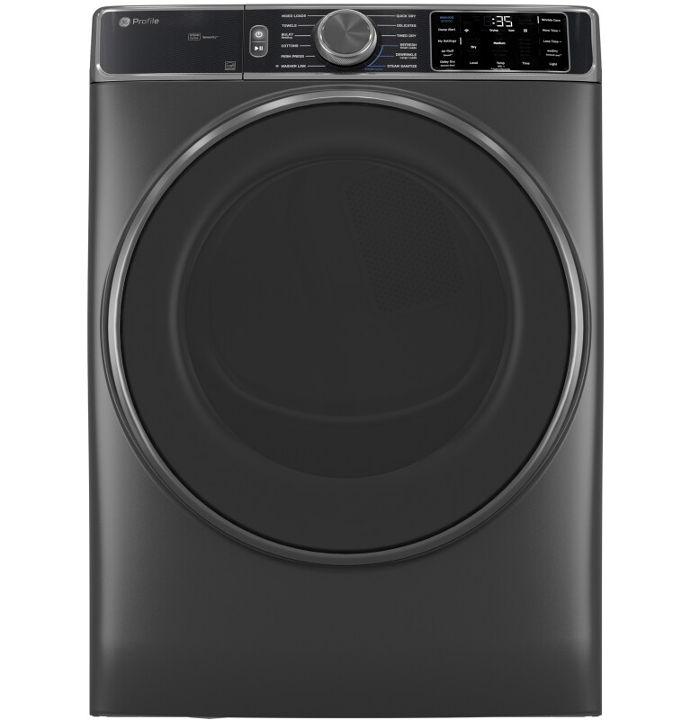 GE Profile ENERGY STAR 7.8 cu. ft. Capacity Smart Front Load Electric Dryer with Steam and Sanitize Cycle Carbon Graphite PFD95ESPWDS Picture 1