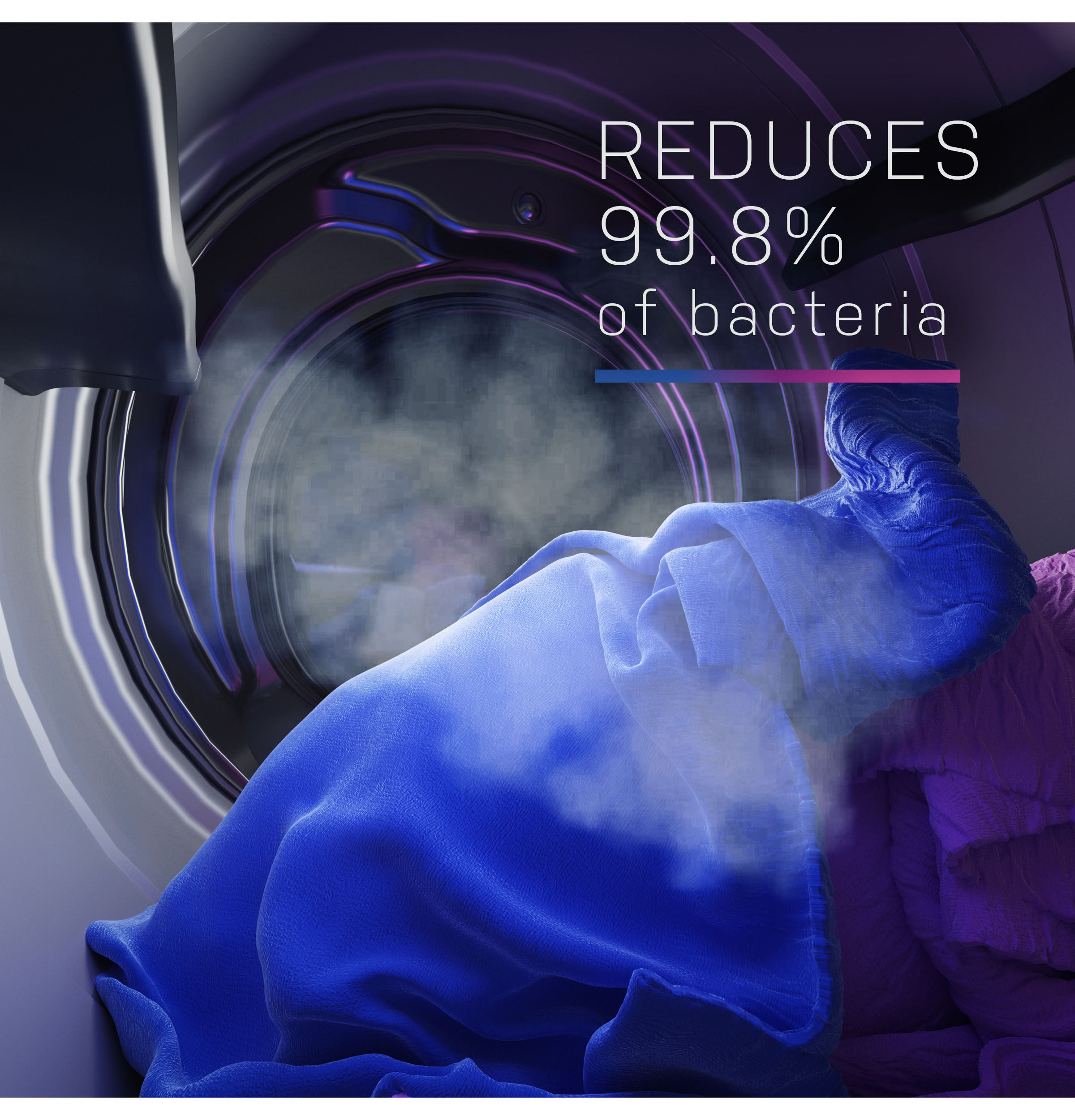 GE Profile™ ENERGY STAR® 7.8 cu. ft. Capacity Smart Front Load Electric Dryer with Steam and Sanitize Cycle PFD95ESPWDS