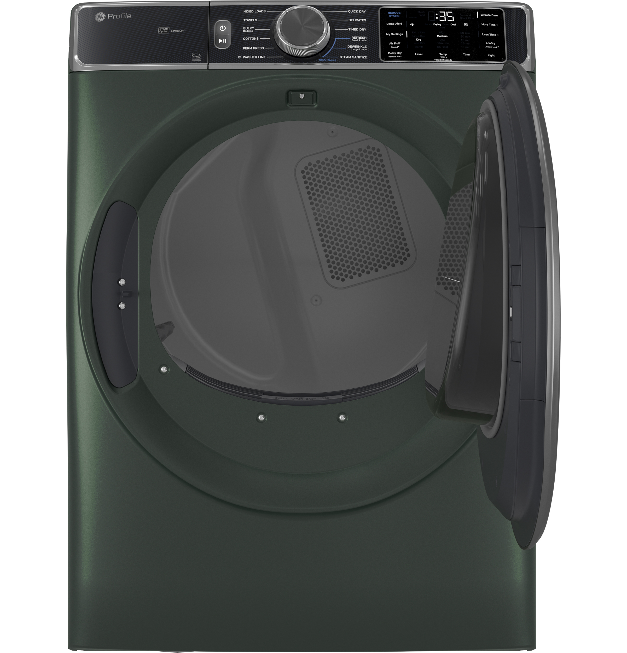 ENERGY STAR 7.8 cu. ft. Capacity Smart Front Load Gas Dryer with Steam and Sanitize Cycle PFD95GSPWGN