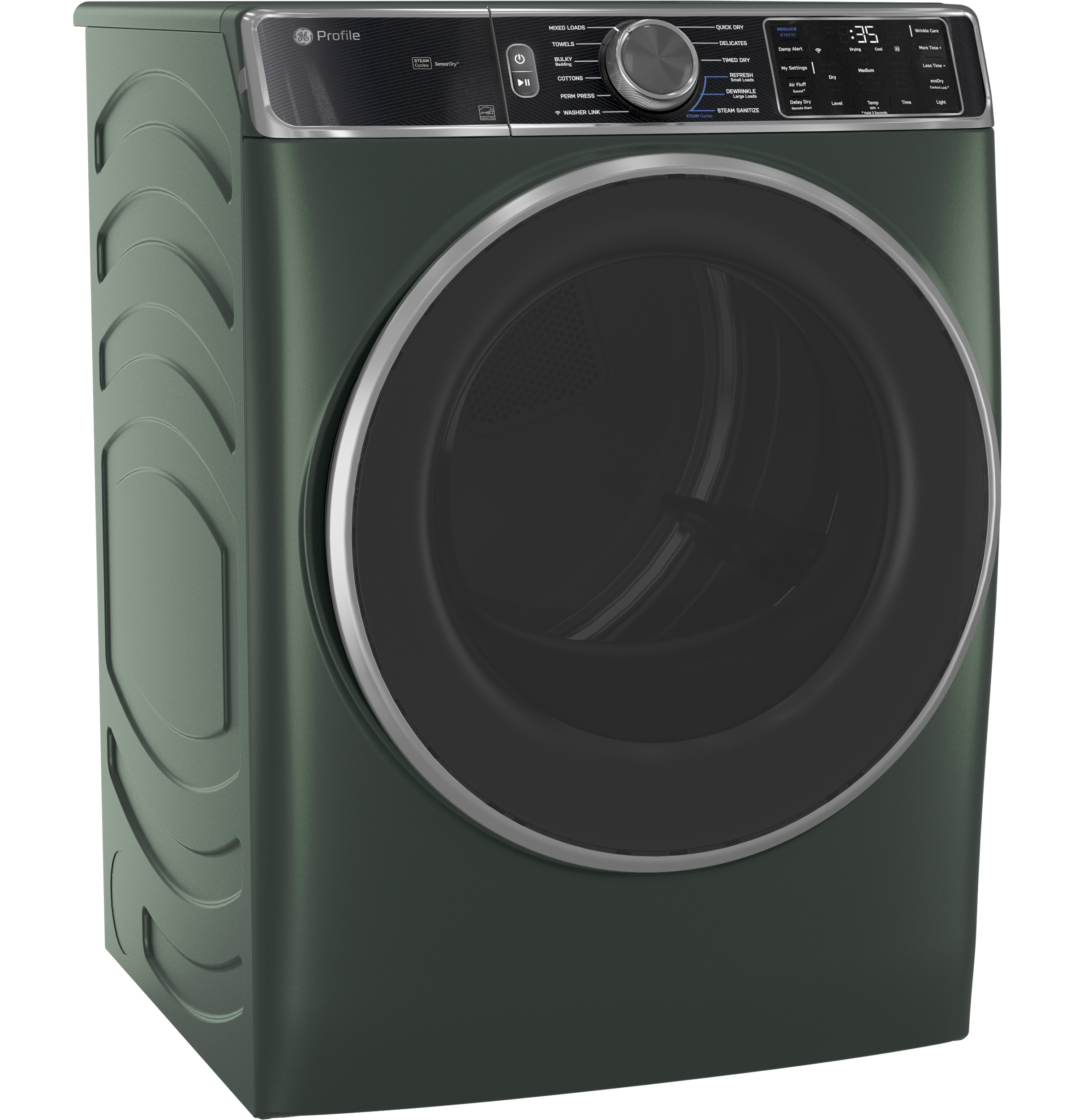 ENERGY STAR 7.8 cu. ft. Capacity Smart Front Load Gas Dryer with Steam and Sanitize Cycle PFD95GSPWGN
