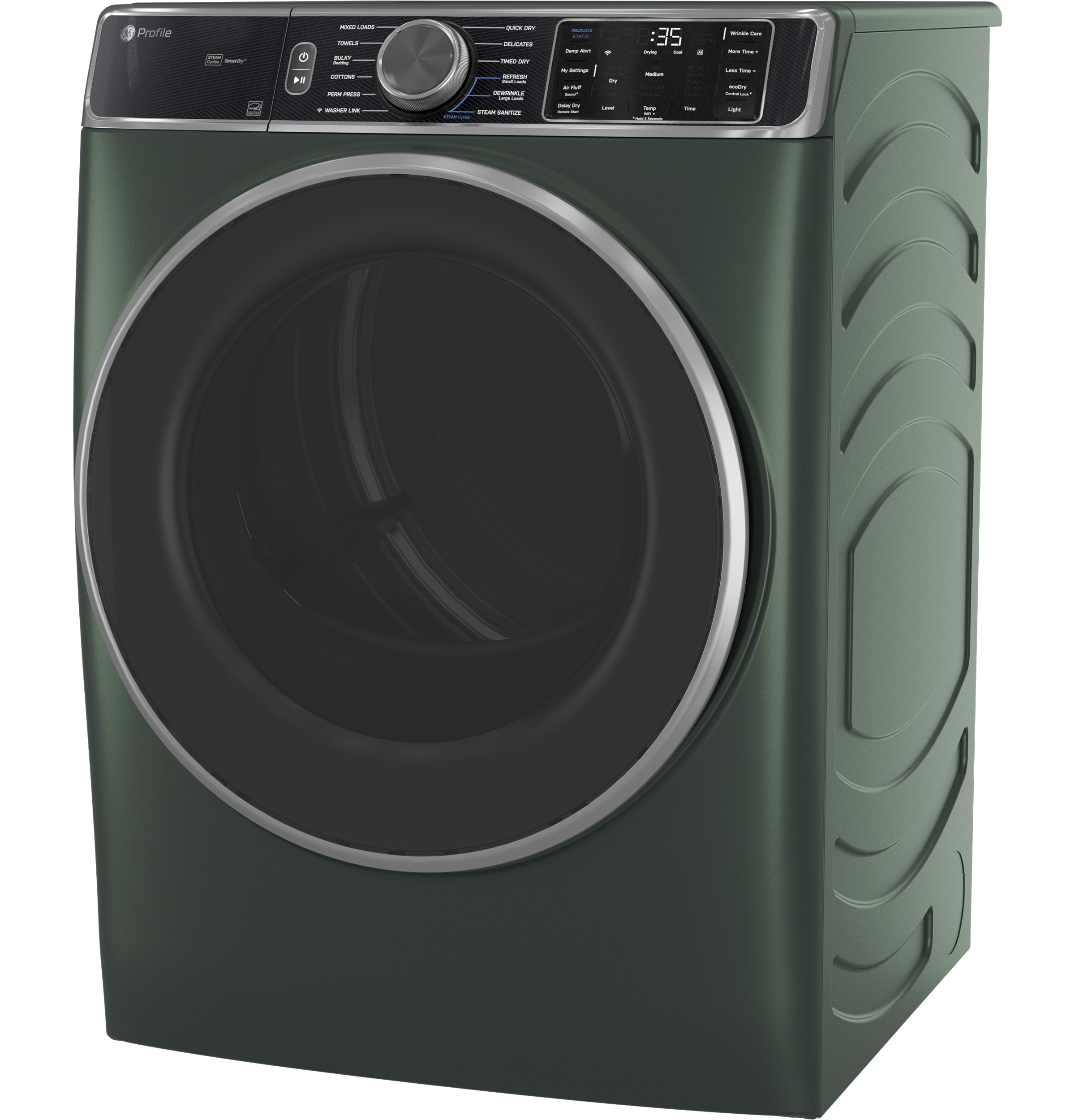 ENERGY STAR 7.8 cu. ft. Capacity Smart Front Load Gas Dryer with Steam and Sanitize Cycle PFD95GSPWGN