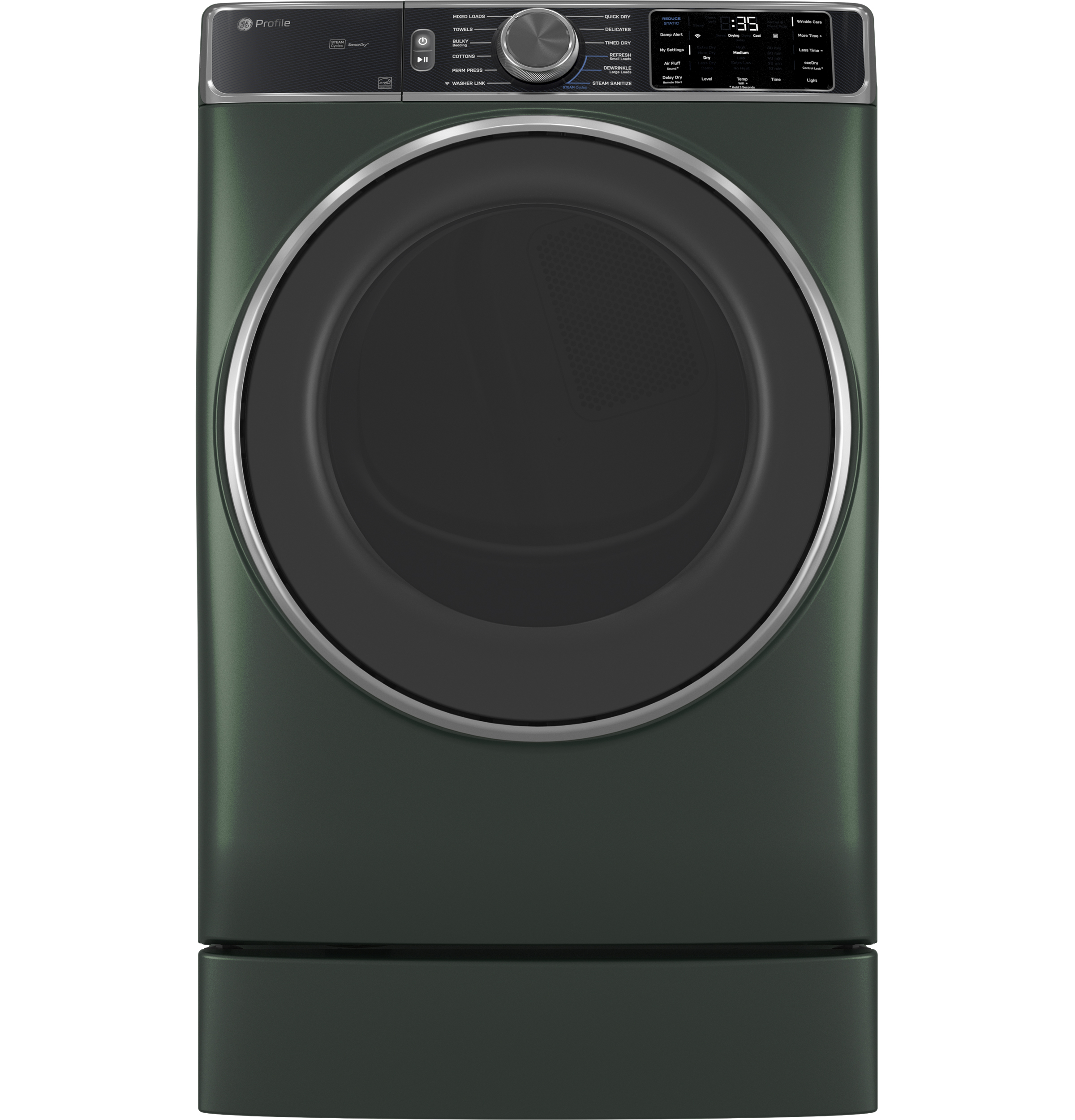 ENERGY STAR 7.8 cu. ft. Capacity Smart Front Load Gas Dryer with Steam and Sanitize Cycle PFD95GSPWGN