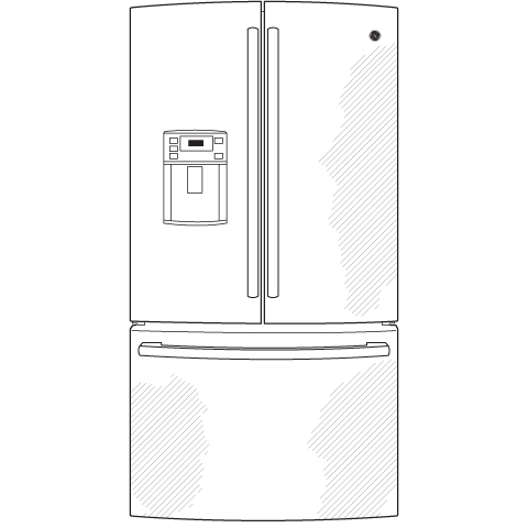 Series 22.1 Cu. Ft. French-Door Refrigerator PFE22KSESS