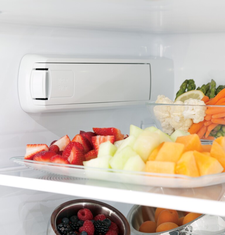 27.7 Cu. Ft. French-Door Refrigerator with Hands-Free AutoFill PFE28KBLTS
