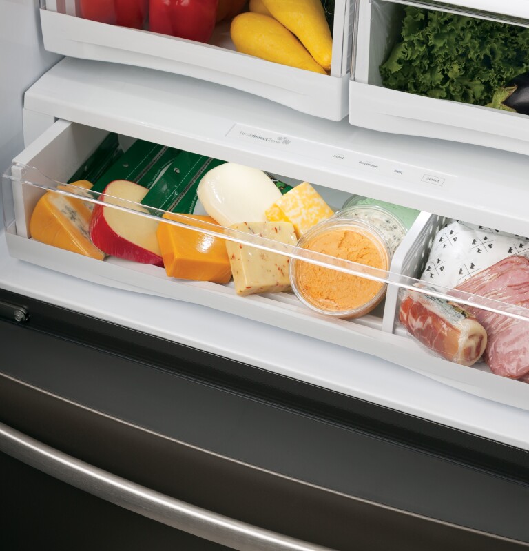 27.7 Cu. Ft. French-Door Refrigerator with Hands-Free AutoFill PFE28KBLTS