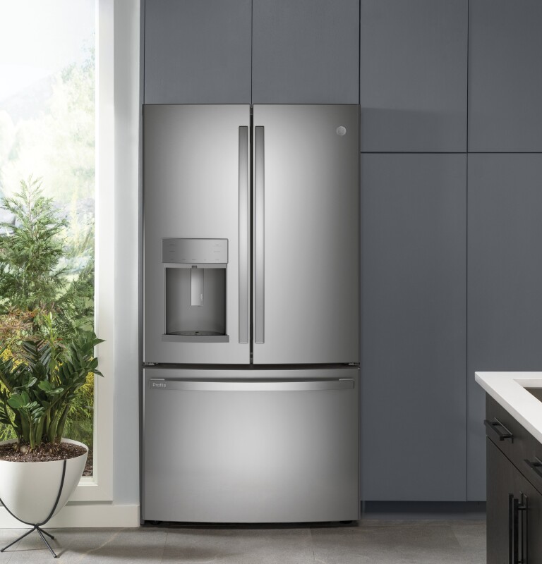 27.7 Cu. Ft. Fingerprint Resistant French-Door Refrigerator with Hands-Free AutoFill PFE28KYNFS