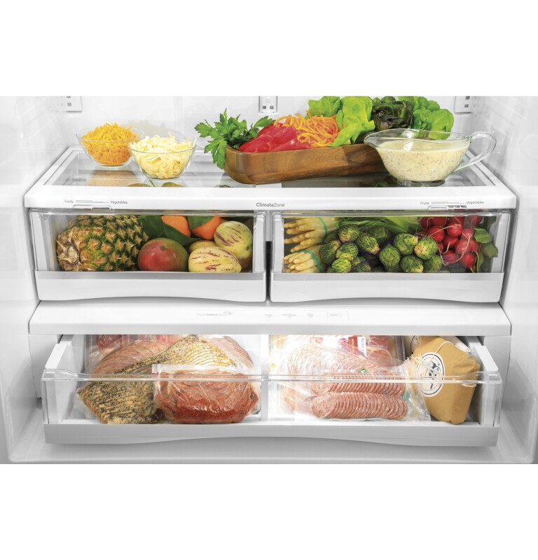 27.7 Cu. Ft. Fingerprint Resistant French-Door Refrigerator with Hands-Free AutoFill PFE28KYNFS