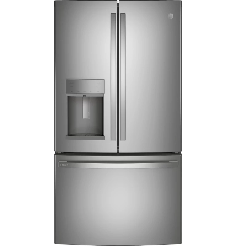 GE Profile Series 27.7 Cu. Ft. Fingerprint Resistant French Door Refrigerator with Hands-Free AutoFill Gray PFE28KYNFS Picture 1
