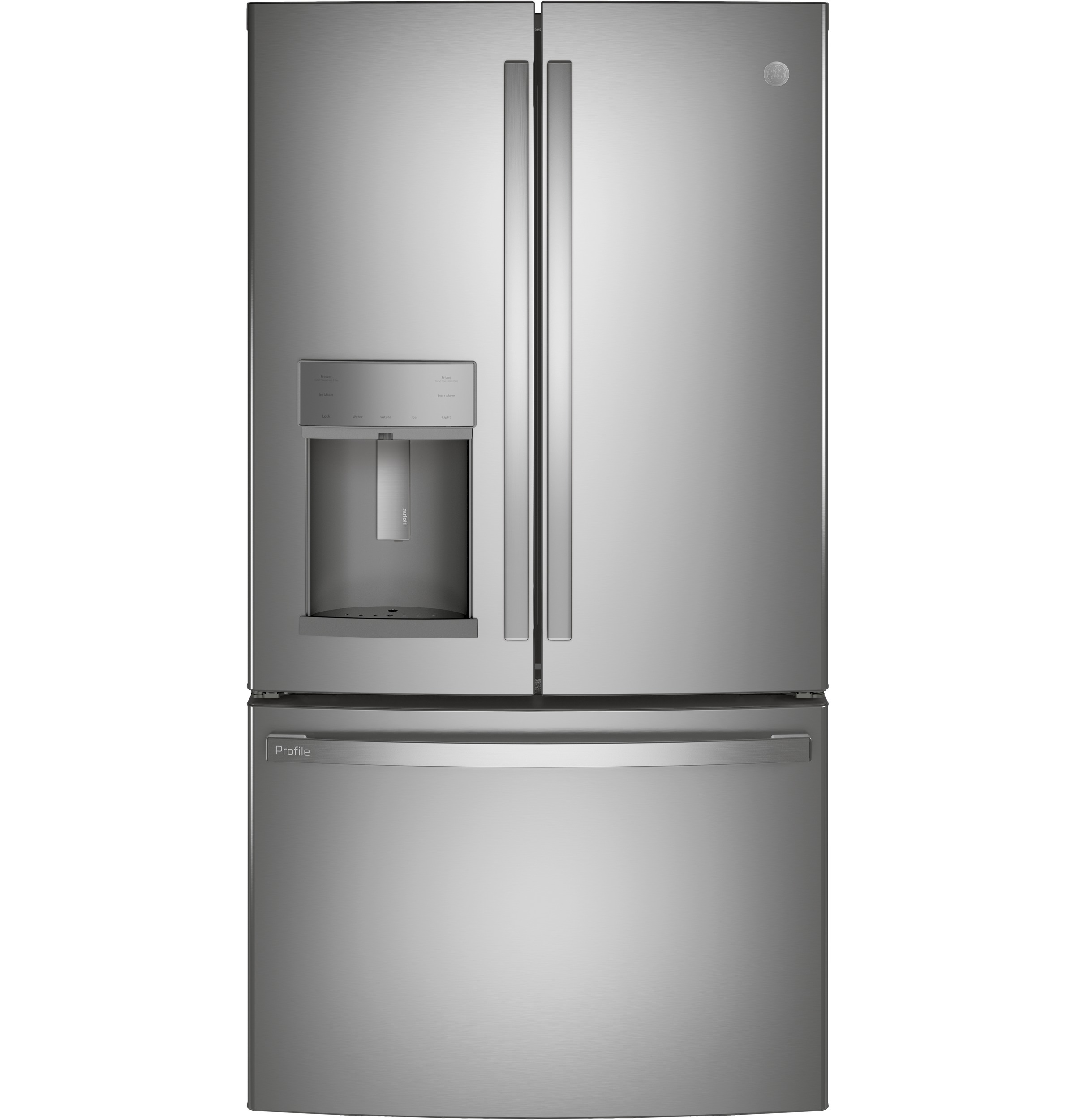 GE Profile 27.7 Cu. Ft. Fingerprint Resistant French-Door Refrigerator with Hands-Free AutoFill Fingerprint Resistant Stainless PFE28KYNFS Picture 1