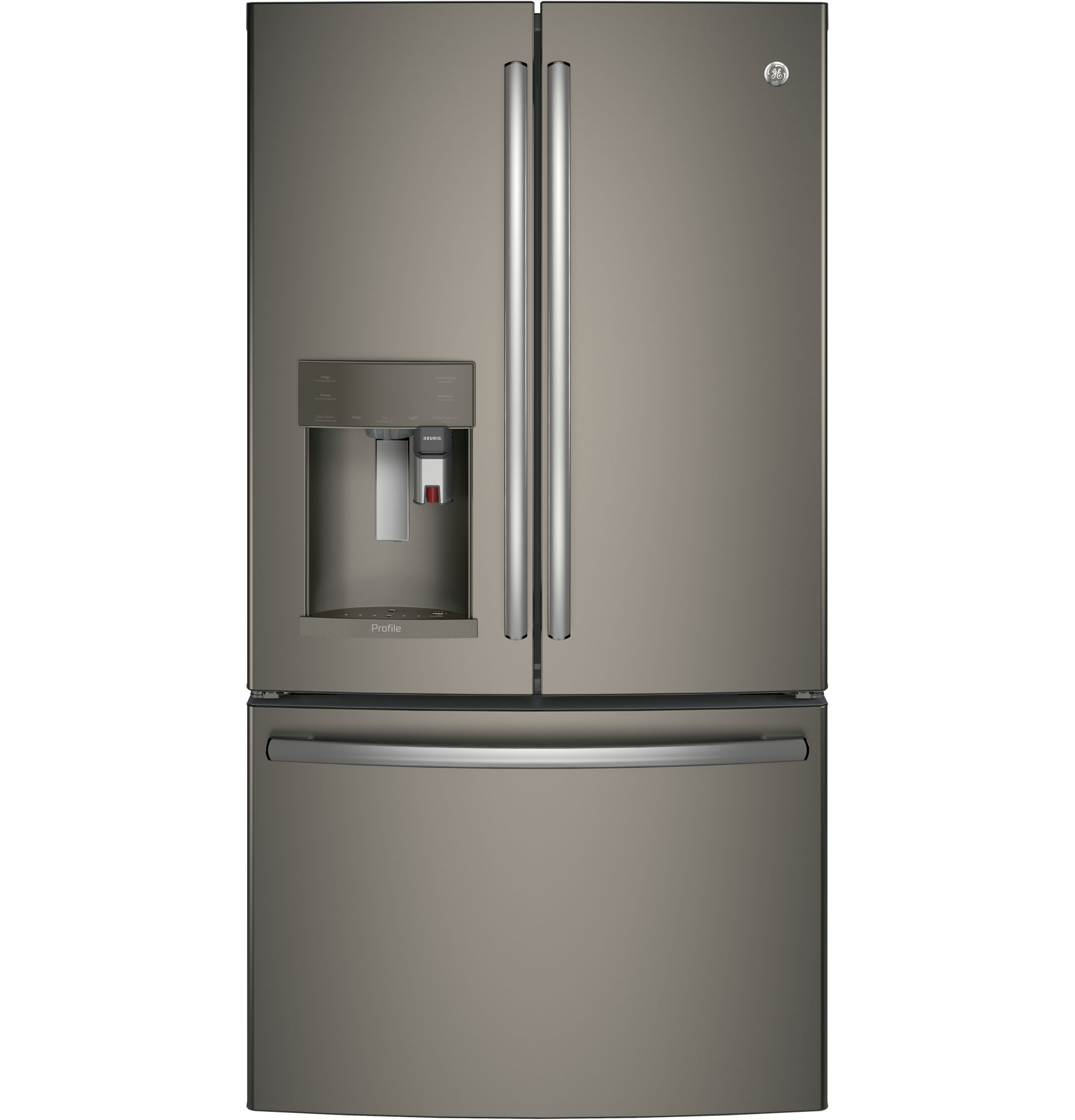 Series 27.7 Cu. Ft. French-Door Refrigerator with Keurig K-Cup Brewing System PFE28PMKES