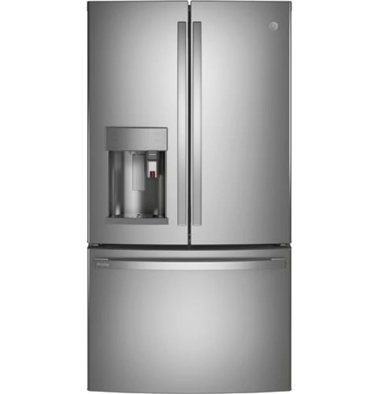 GE Profile Series 27.7 Cu. Ft. Smart Fingerprint Resistant French-Door Refrigerator with Keurig® K-Cup® Brewing System Stainless Steel PFE28PYNFS Picture 1