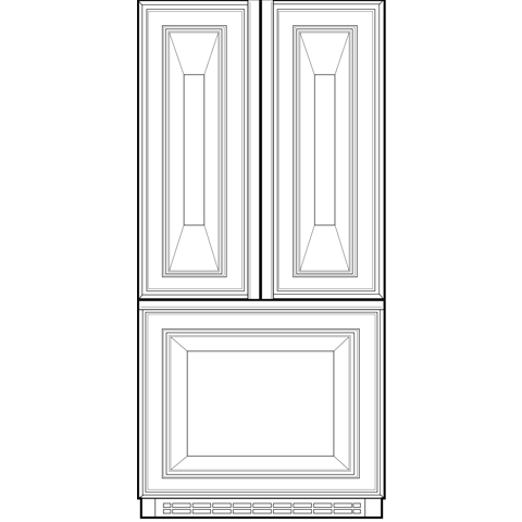 20.8 Cu. Ft. Counter-Depth French-Door Refrigerator PFIC1NFWWV