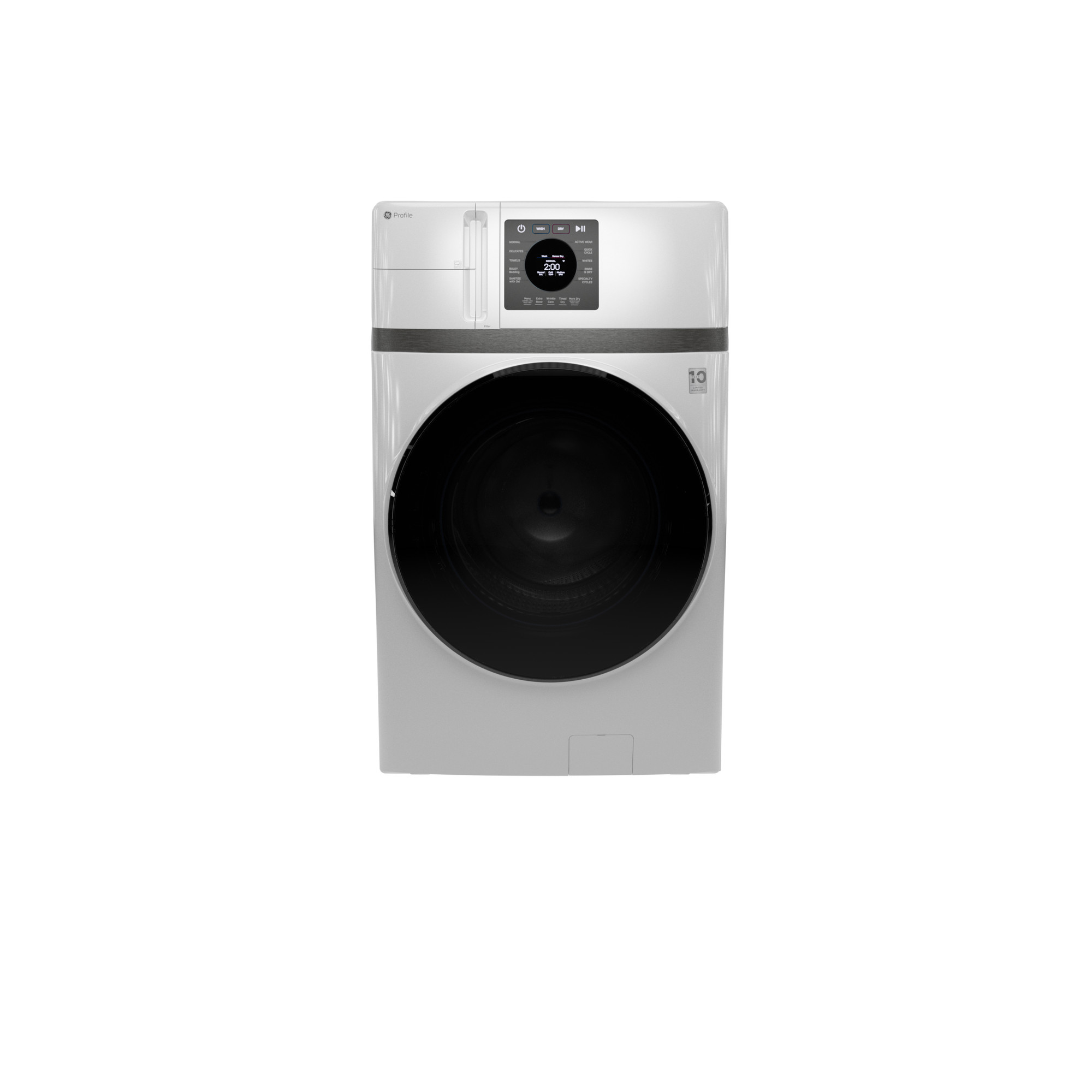 GE Profile™ ENERGY STAR® 4.6 cu. ft. Capacity UltraFast Combo with Ventless Inverter Heat Pump Technology Washer/Dryer PFQ83HSLWWW