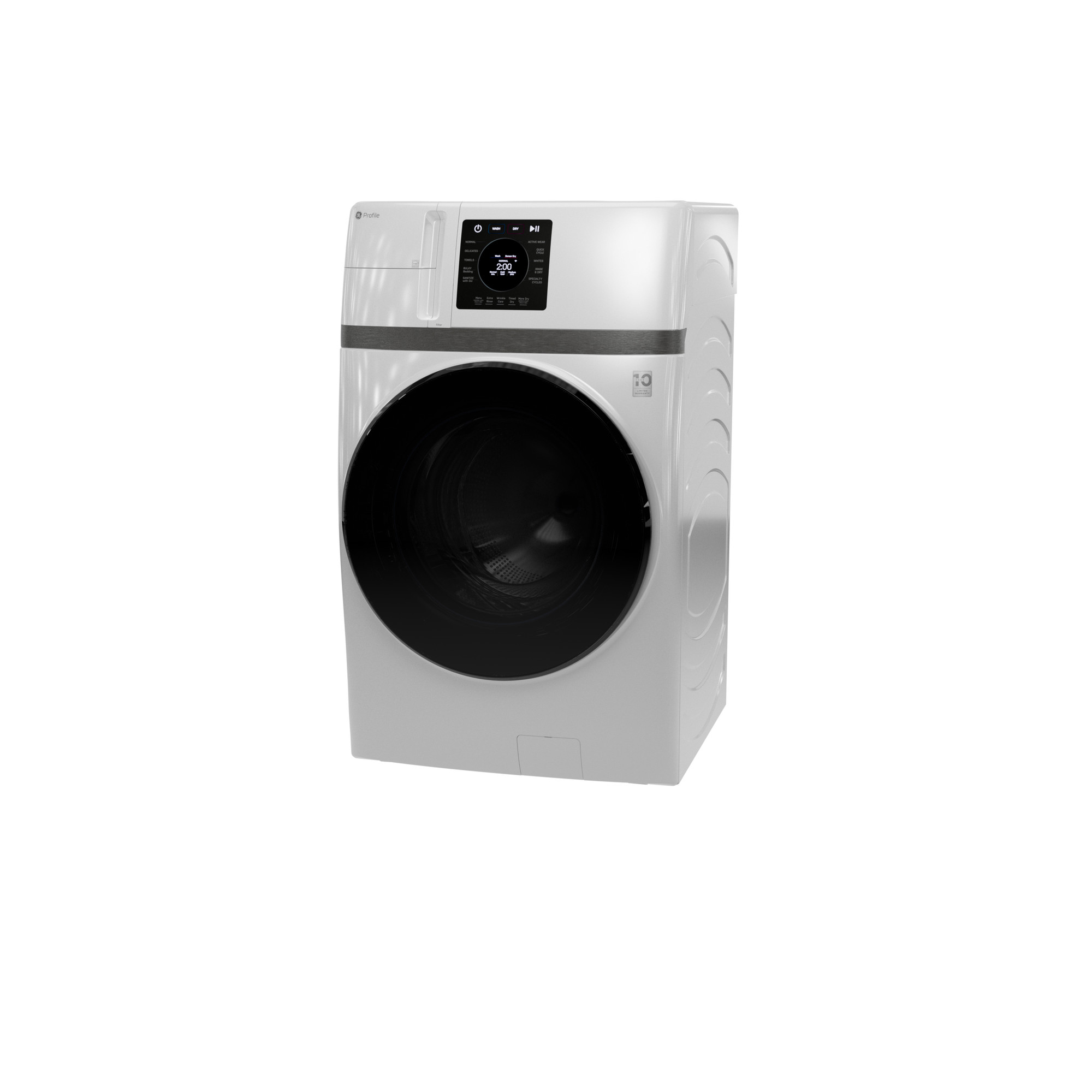 GE Profile™ ENERGY STAR® 4.6 cu. ft. Capacity UltraFast Combo with Ventless Inverter Heat Pump Technology Washer/Dryer PFQ83HSLWWW