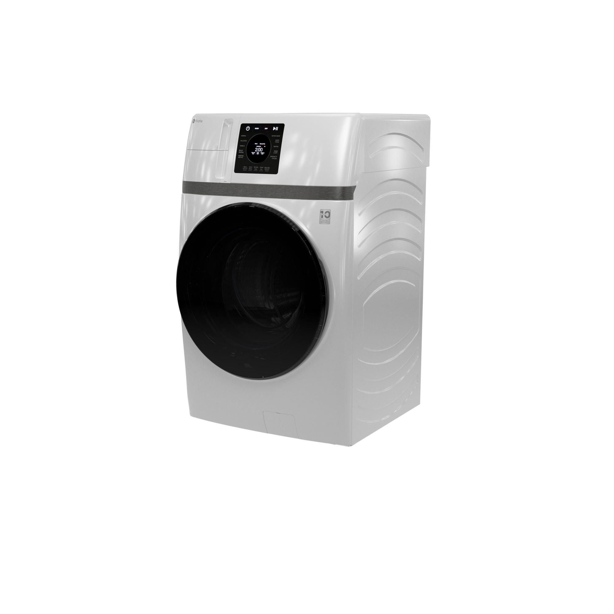 GE Profile™ ENERGY STAR® 4.6 cu. ft. Capacity UltraFast Combo with Ventless Inverter Heat Pump Technology Washer/Dryer PFQ83HSLWWW
