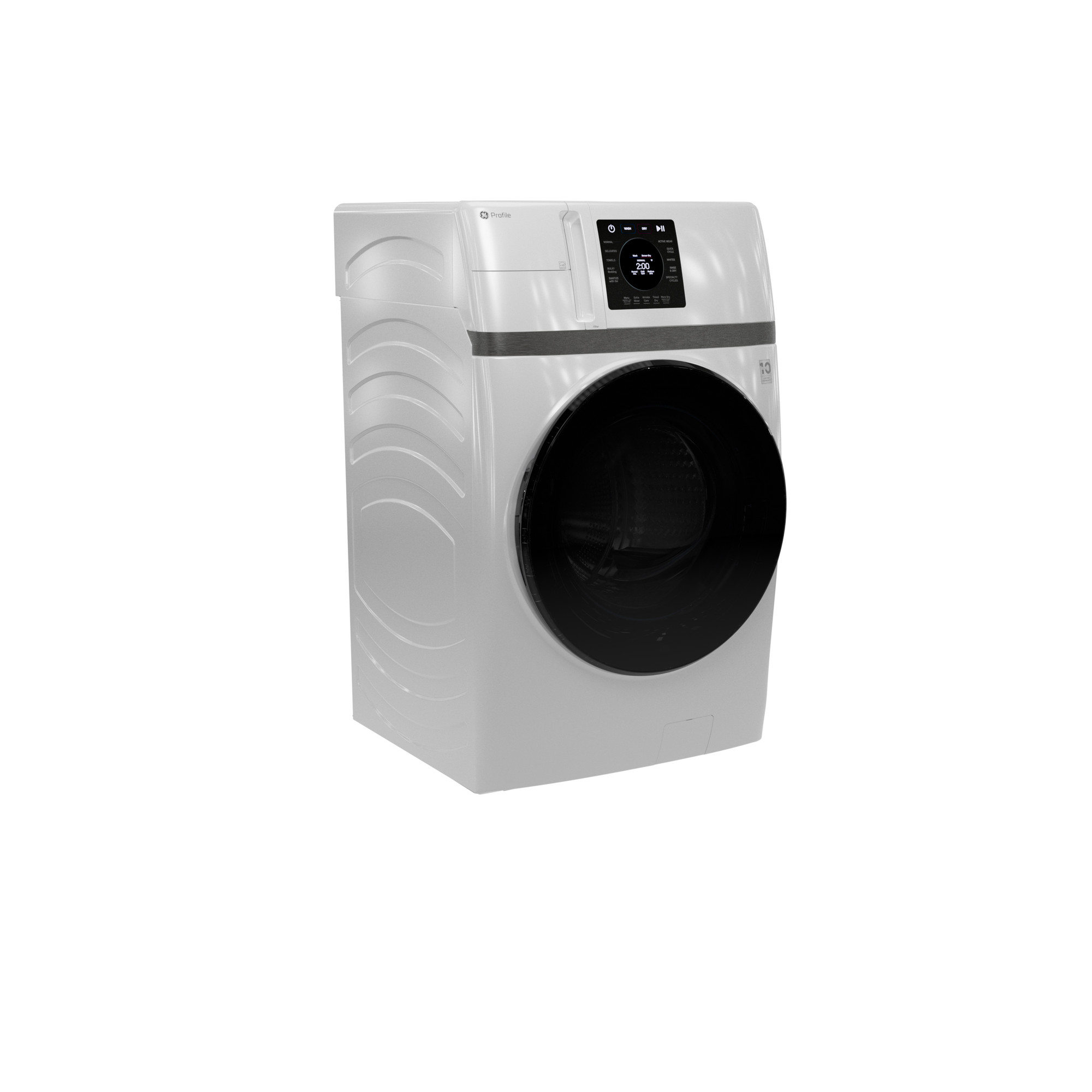 GE Profile™ ENERGY STAR® 4.6 cu. ft. Capacity UltraFast Combo with Ventless Inverter Heat Pump Technology Washer/Dryer PFQ83HSLWWW