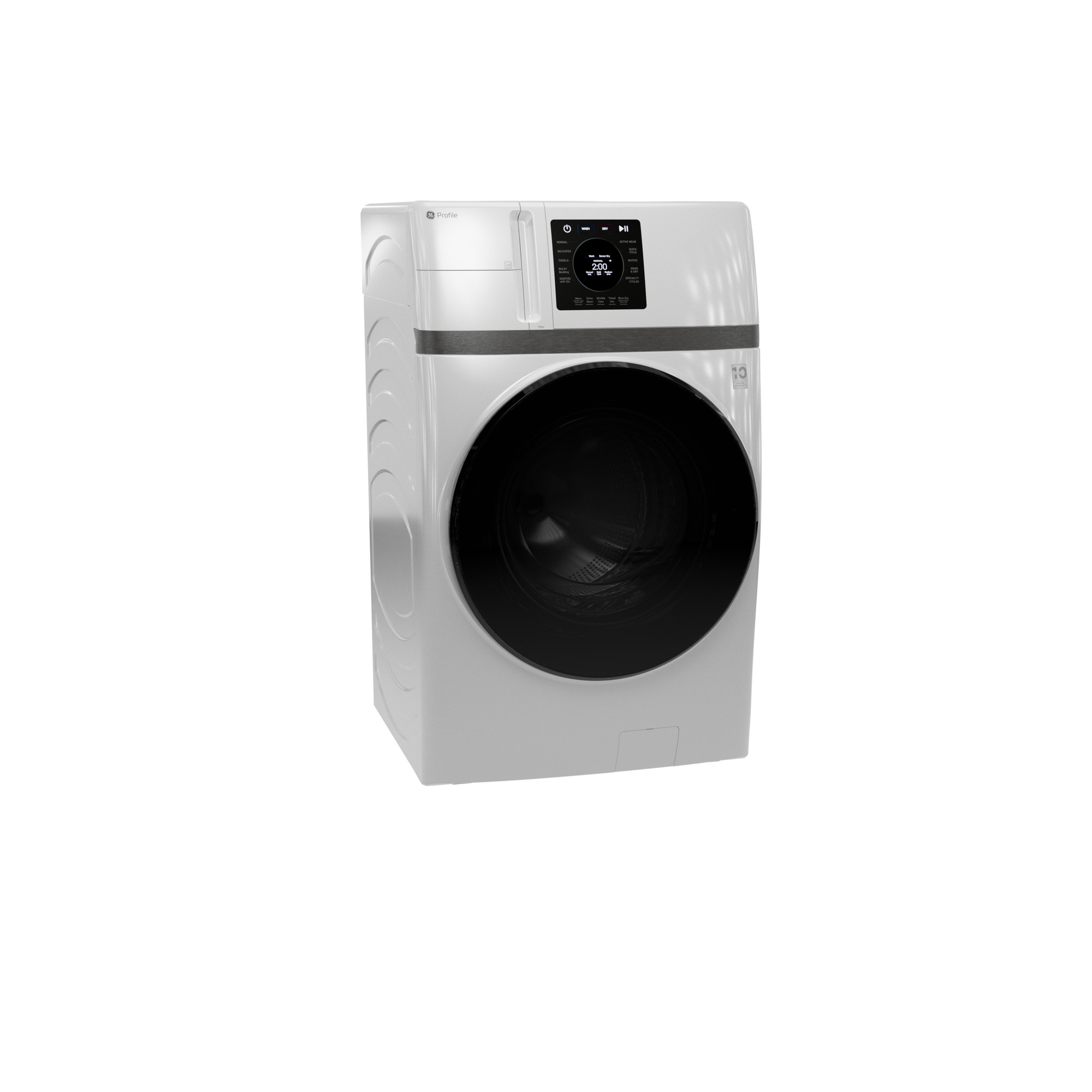 GE Profile™ ENERGY STAR® 4.6 cu. ft. Capacity UltraFast Combo with Ventless Inverter Heat Pump Technology Washer/Dryer PFQ83HSLWWW