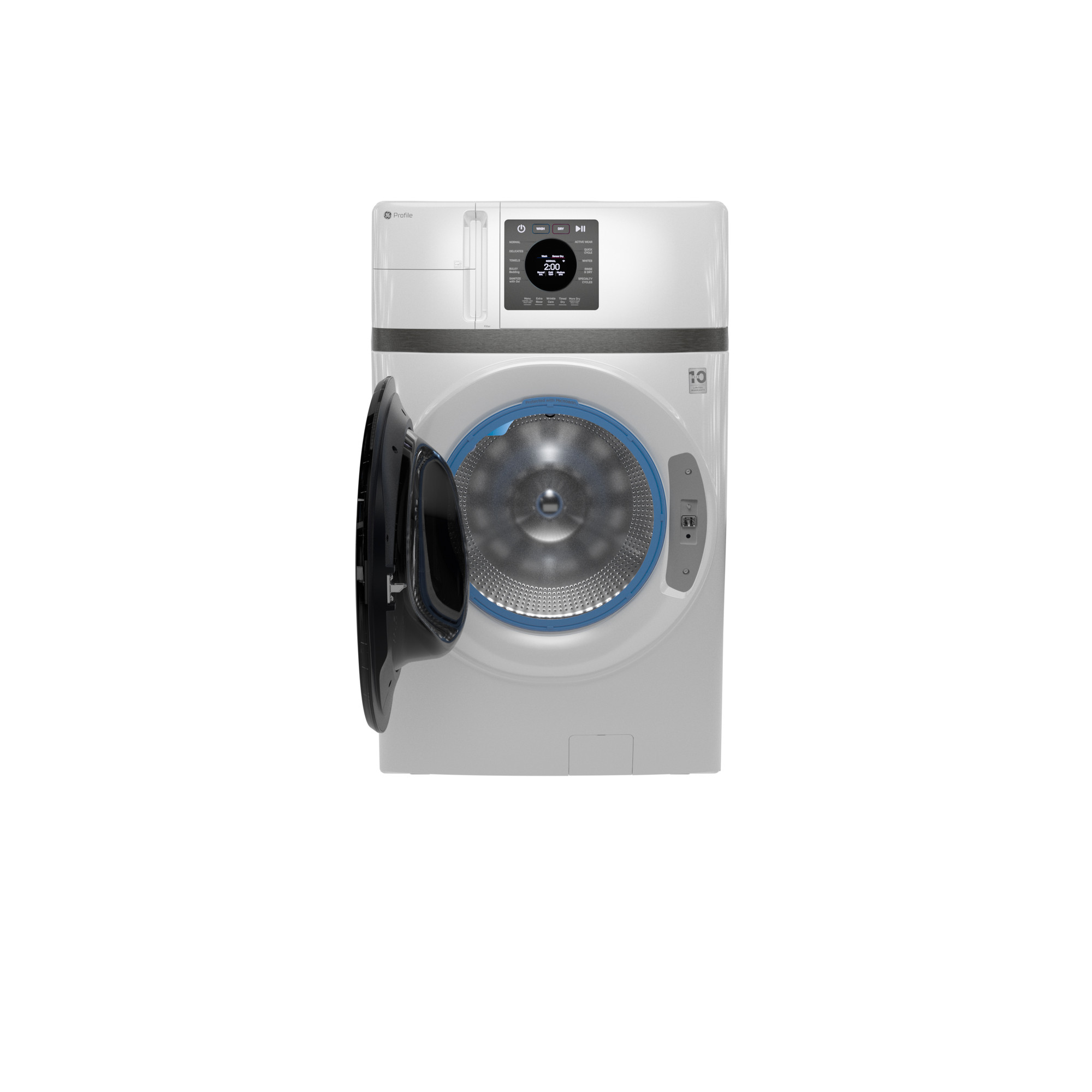 GE Profile™ ENERGY STAR® 4.6 cu. ft. Capacity UltraFast Combo with Ventless Inverter Heat Pump Technology Washer/Dryer PFQ83HSLWWW