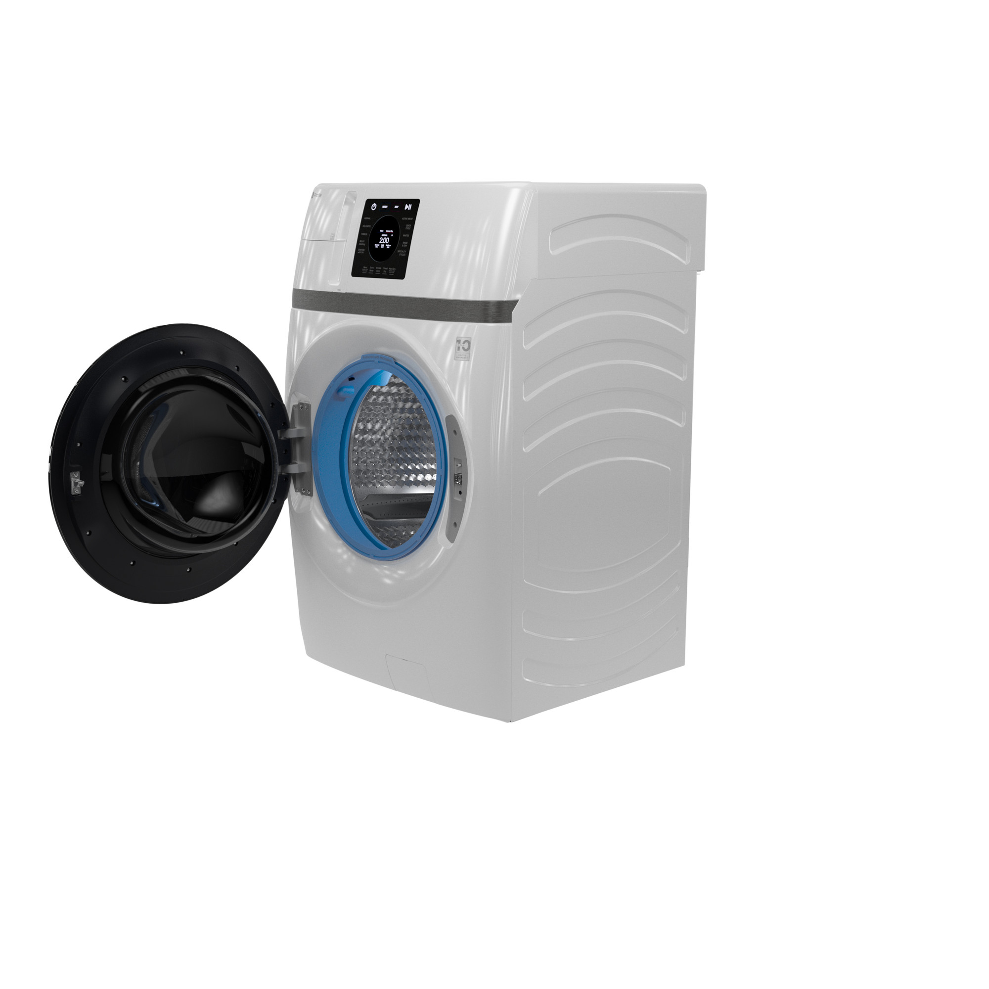 GE Profile™ ENERGY STAR® 4.6 cu. ft. Capacity UltraFast Combo with Ventless Inverter Heat Pump Technology Washer/Dryer PFQ83HSLWWW