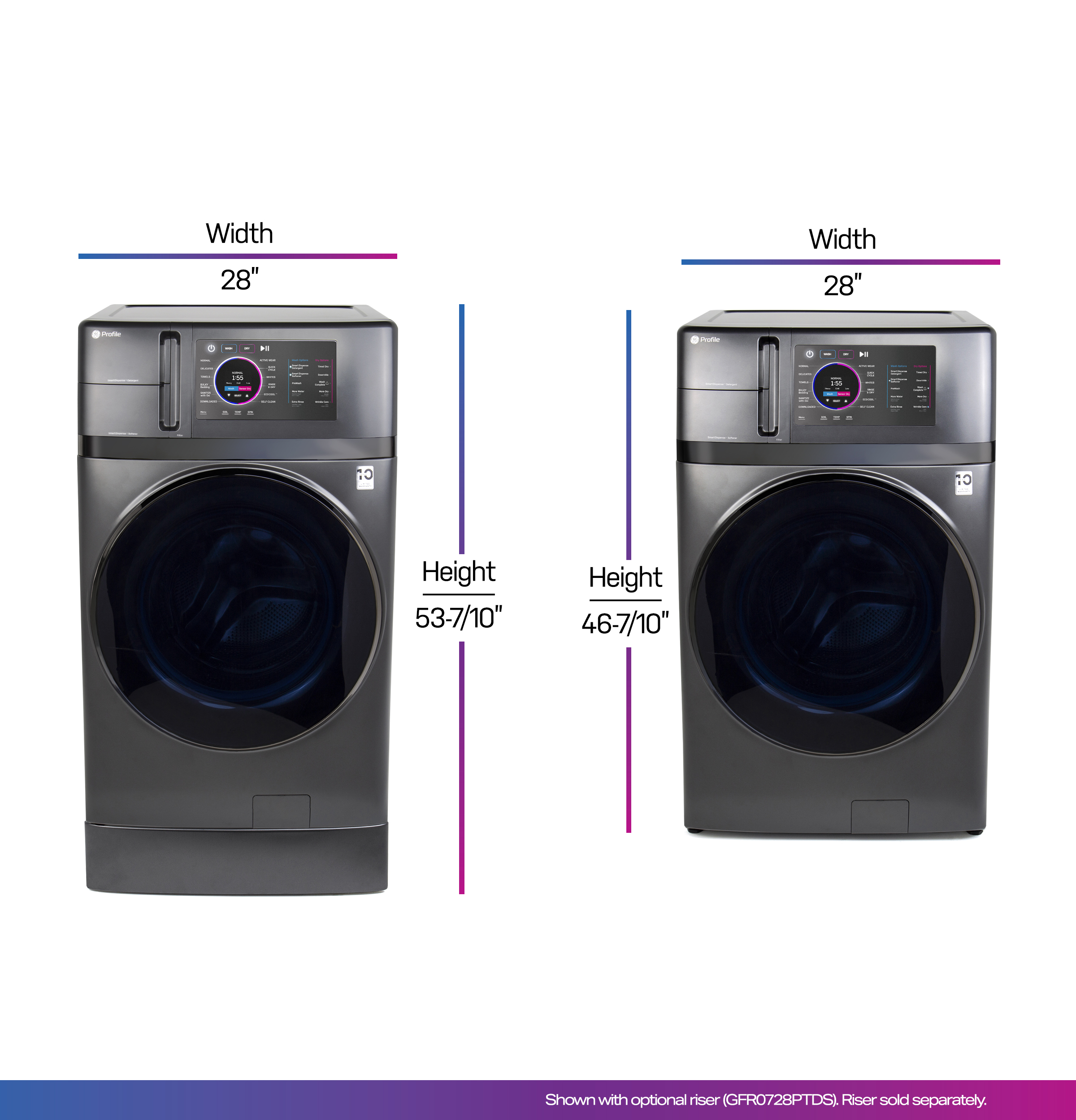 4.8 cu. ft. Capacity UltraFast Combo with Ventless Inverter Heat Pump Technology Washer/Dryer PFQ97HSPVDS