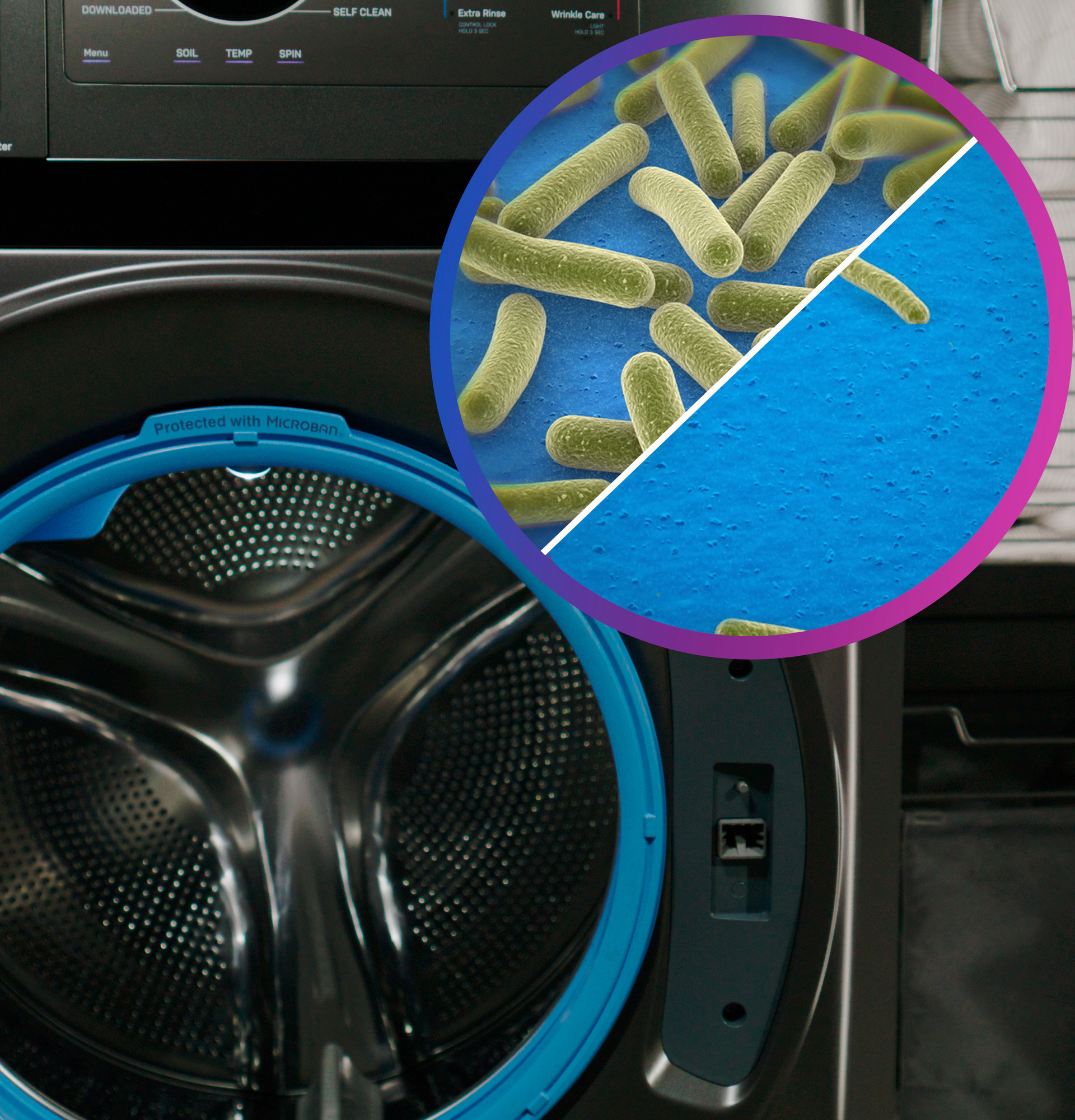 4.8 cu. ft. Capacity UltraFast Combo with Ventless Inverter Heat Pump Technology Washer/Dryer PFQ97HSPVGN