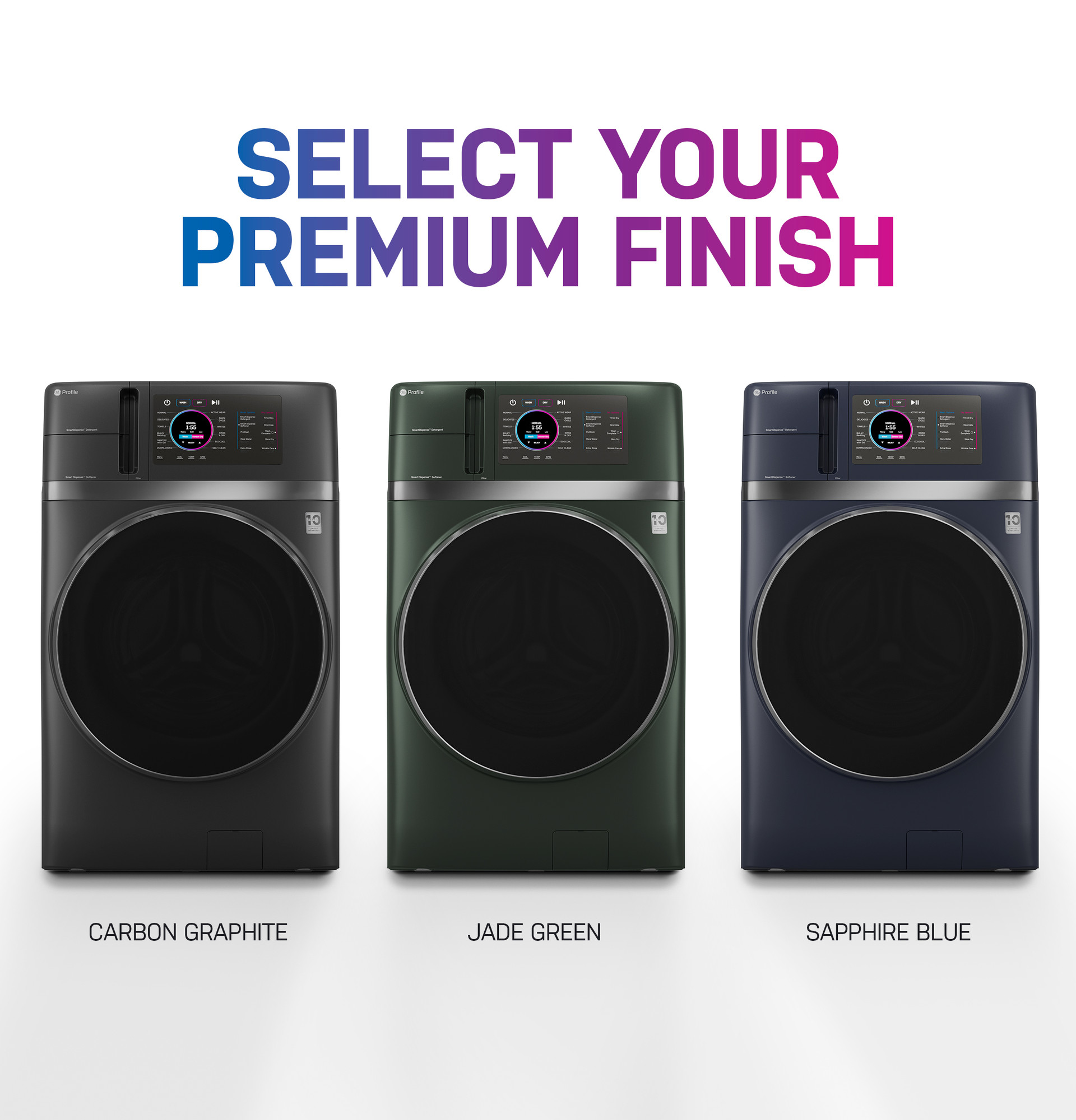 4.8 cu. ft. Capacity UltraFast Combo with Ventless Inverter Heat Pump Technology Washer/Dryer PFQ97HSPVGN