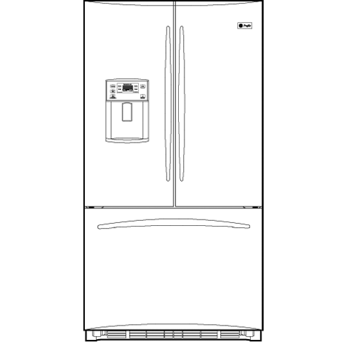 22.0 Cu. Ft. French-Door Refrigerator PFSF2MJYWW