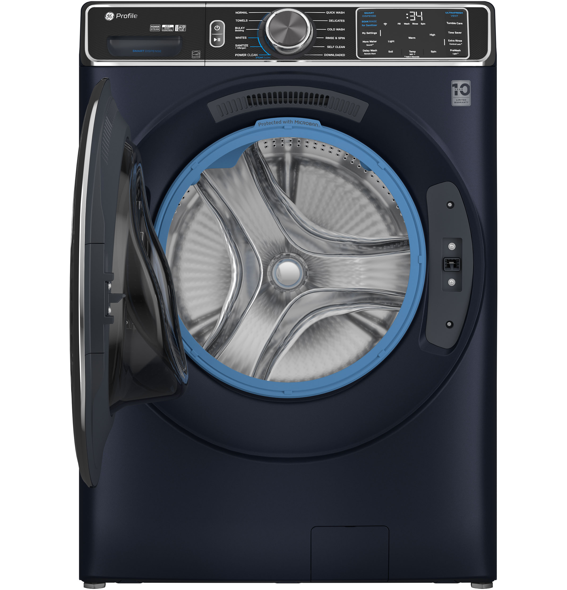 5.3 cu. ft. Capacity Smart Front Load Washer with UltraFresh Vent System+ with OdorBlock PFW870SPVRS
