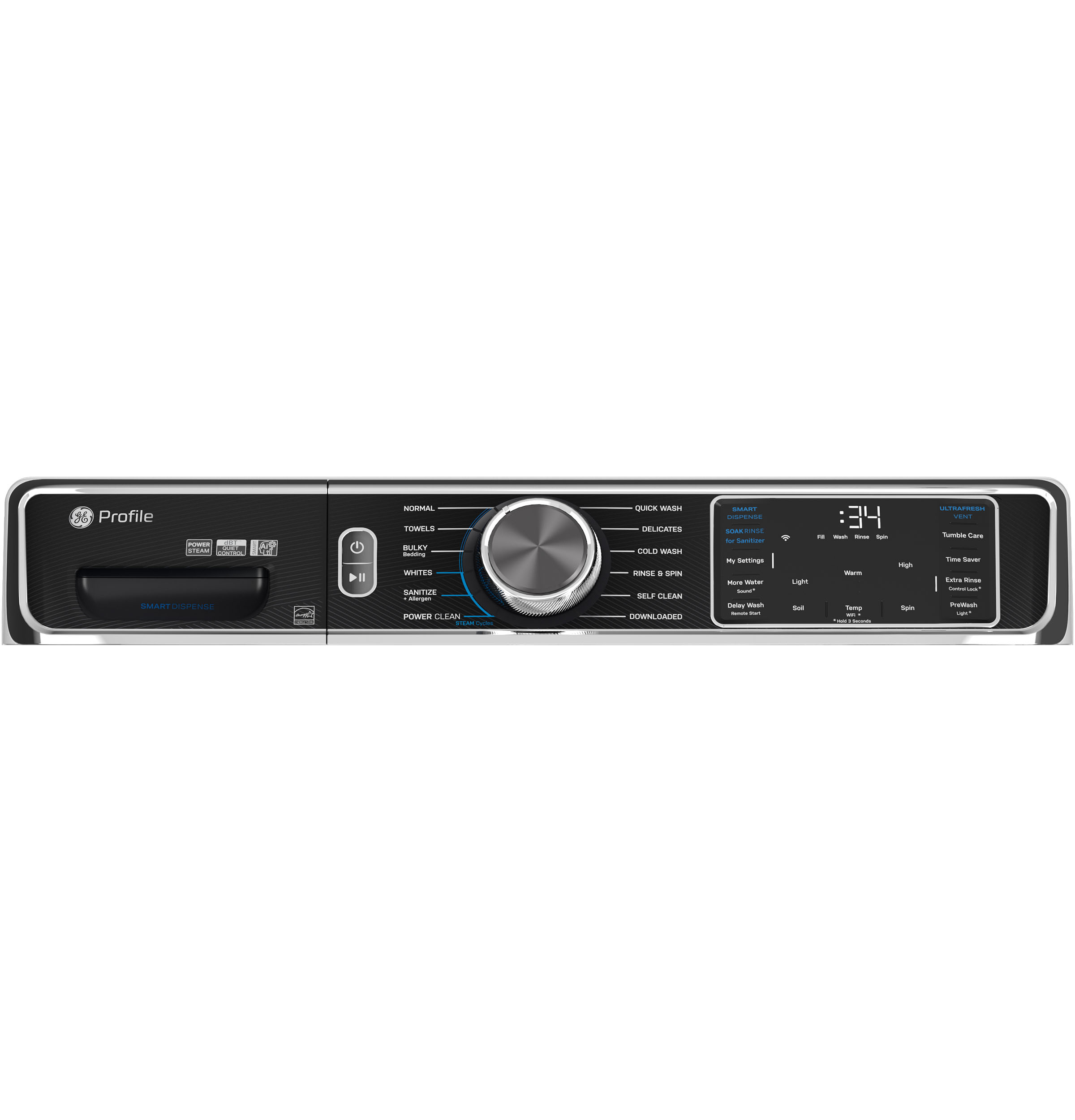 5.3 cu. ft. Capacity Smart Front Load Washer with UltraFresh Vent System+ with OdorBlock PFW870SSVWW