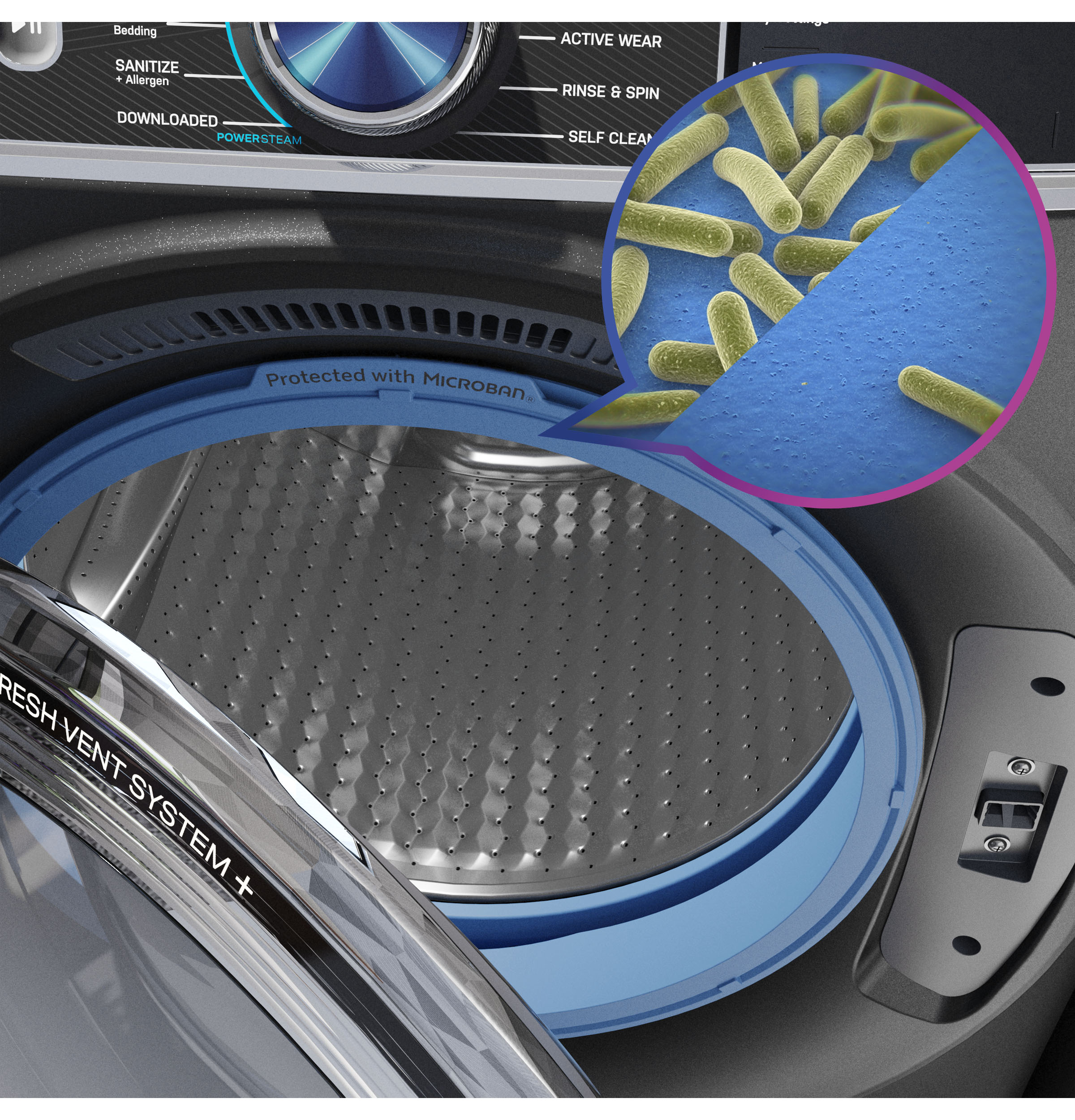 5.3 cu. ft. Capacity Smart Front Load Washer with UltraFresh Vent System+ with OdorBlock PFW870SSVWW