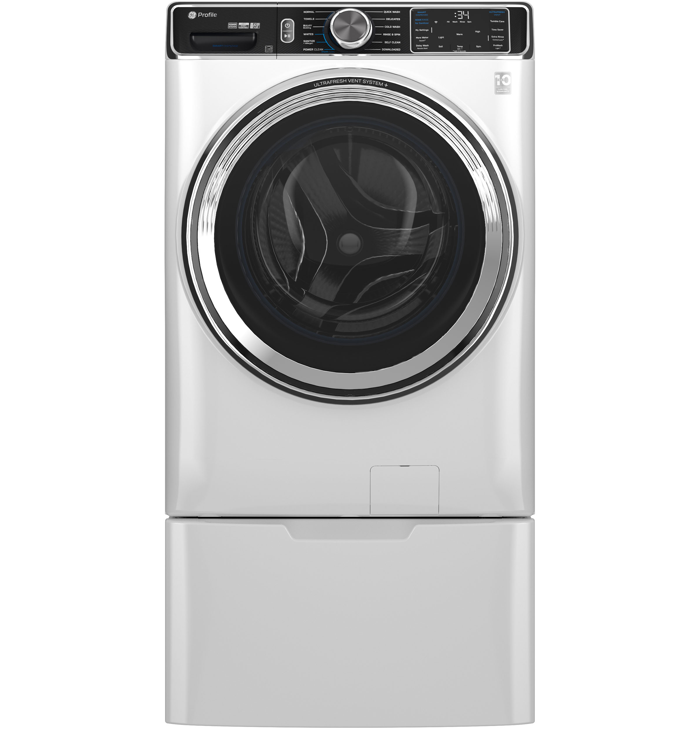 5.3 cu. ft. Capacity Smart Front Load Washer with UltraFresh Vent System+ with OdorBlock PFW870SSVWW