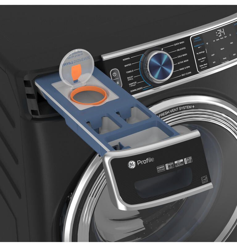 5.3 cu. ft. Capacity Smart Front Load Steam Washer with Adaptive SmartDispense UltraFresh Vent System Plus PFW950SPTDS