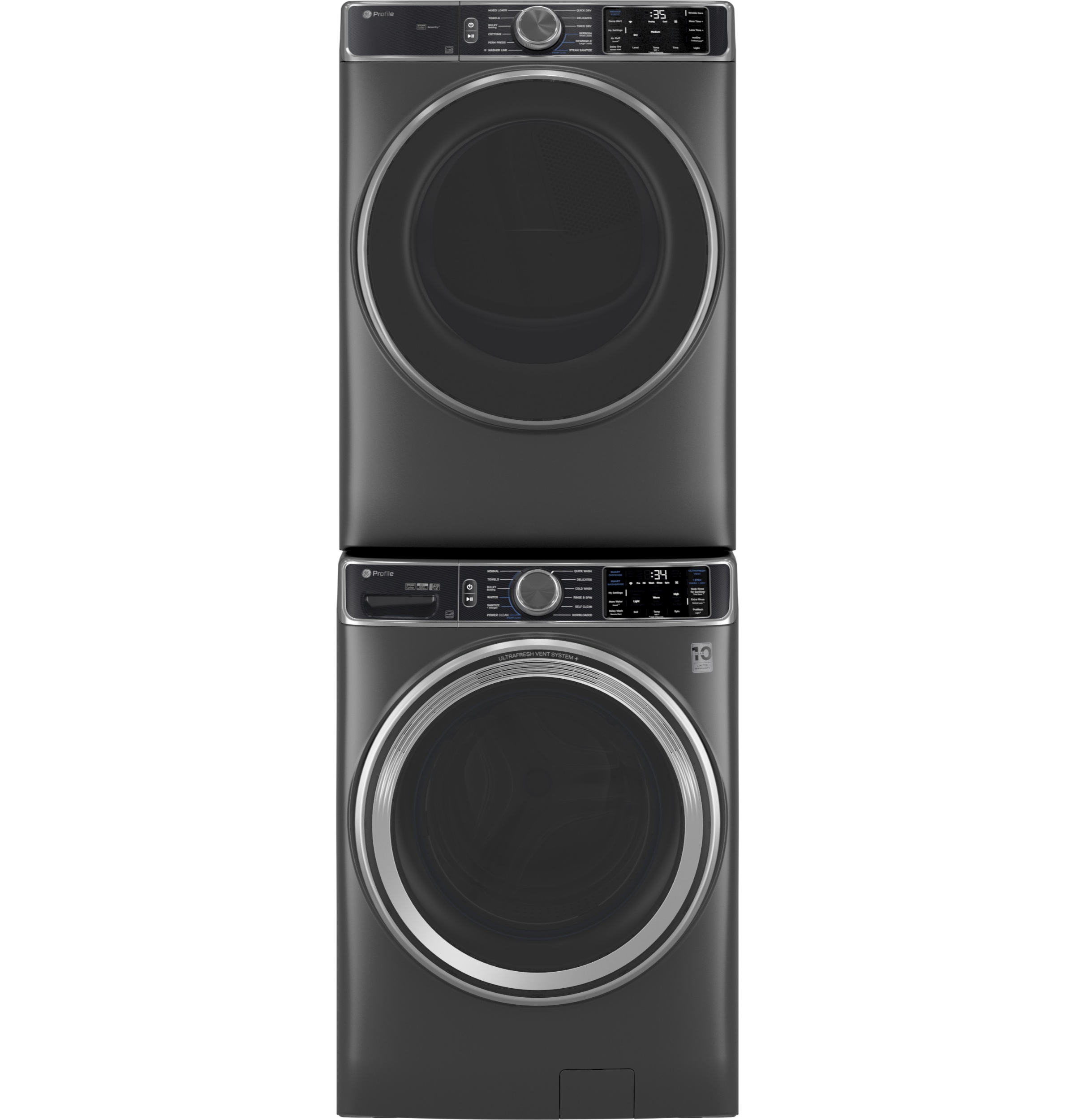 5.5 cu. ft. Capacity Smart Front Load Steam Washer with UltraFresh Vent System+ and Smart Wash & Smart Rinse PFW955SPWDS