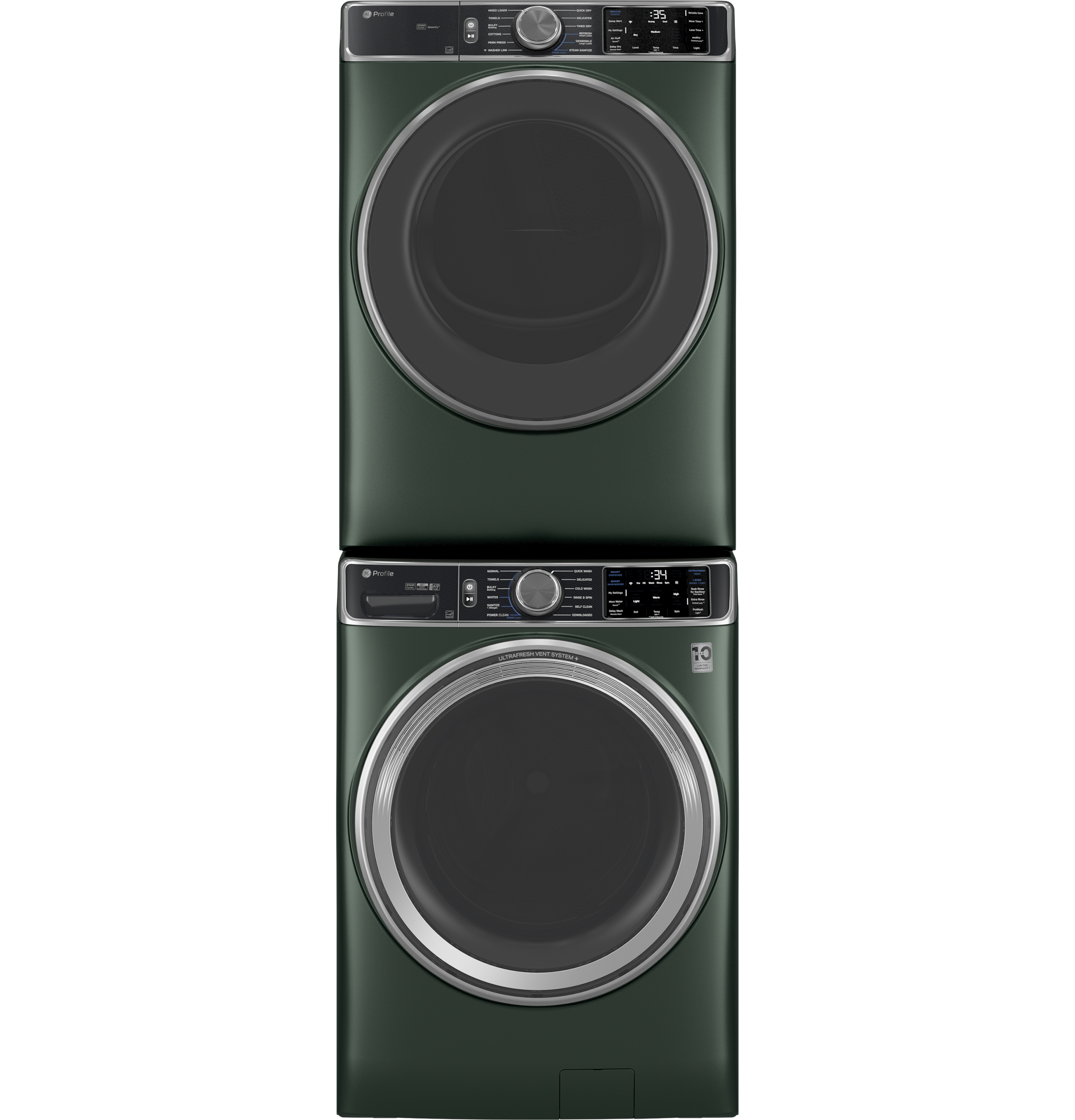 5.5 cu. ft. Capacity Smart Front Load Steam Washer with UltraFresh Vent System+ and Smart Wash & Smart Rinse PFW955SPWGN