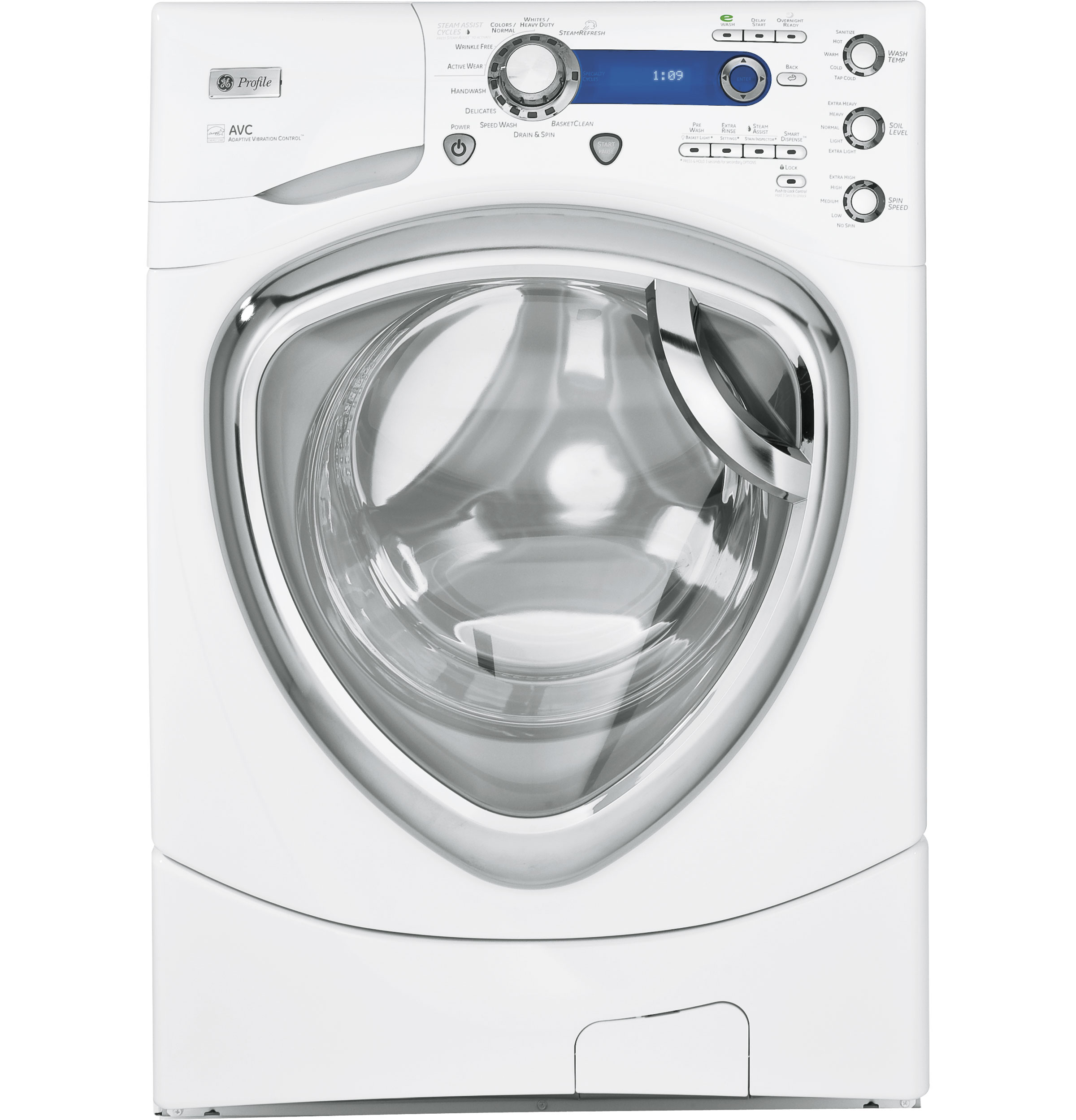Series 4.3 DOE cu. ft. stainless steel capacity frontload washer with Steam PFWS4600LWW