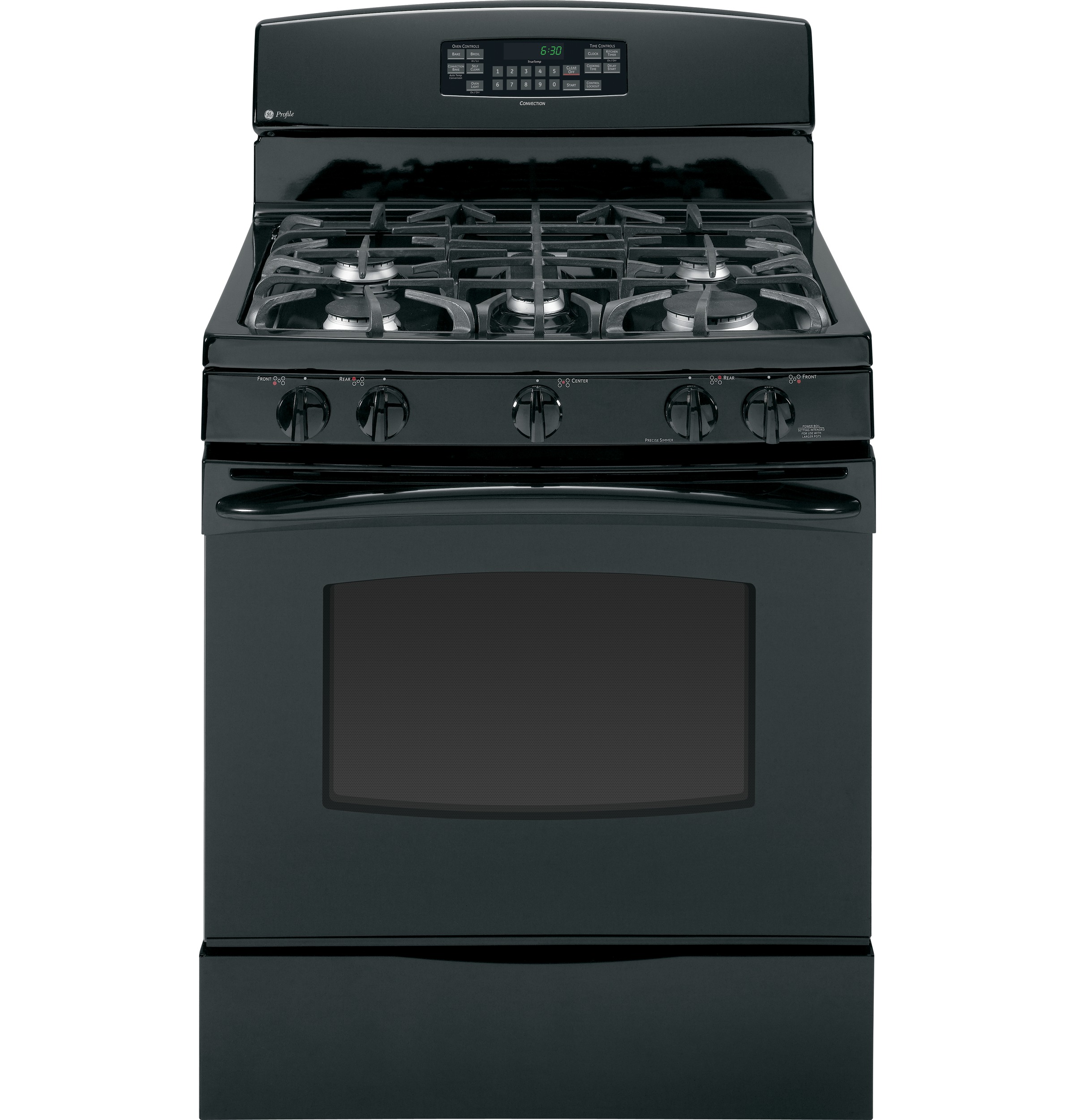 30" Free-Standing Self Clean Gas Range PGB910DETBB