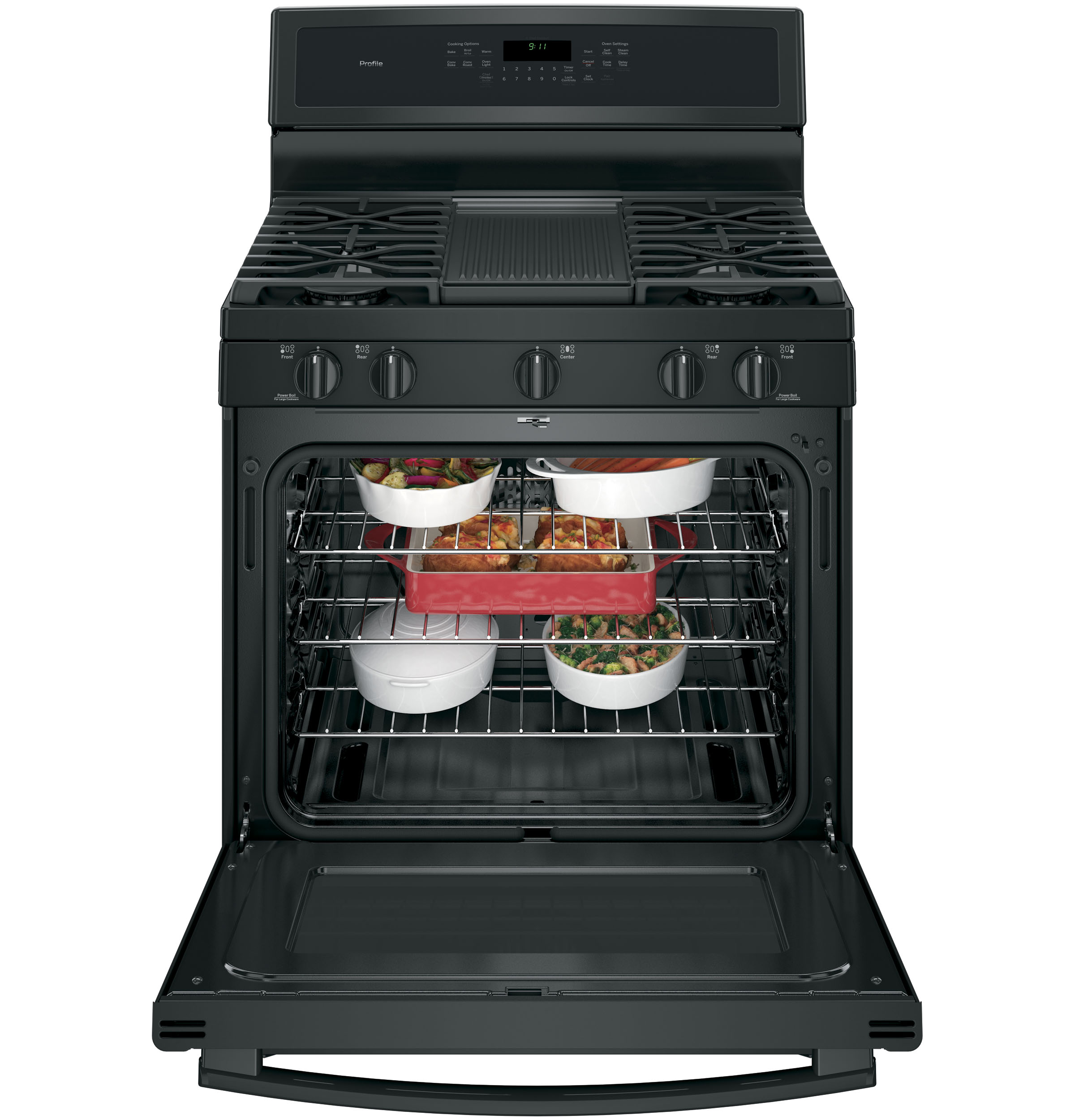 Series 30" Free-Standing Gas Convection Range PGB911DEJBB