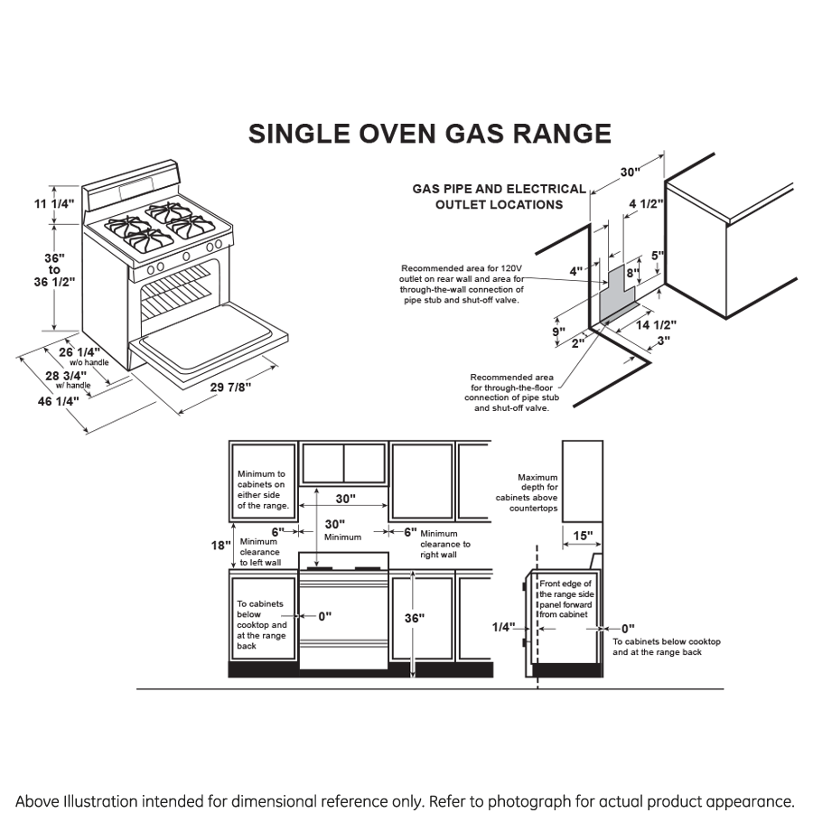 Series 30" Free-Standing Gas Convection Range PGB911DEJBB