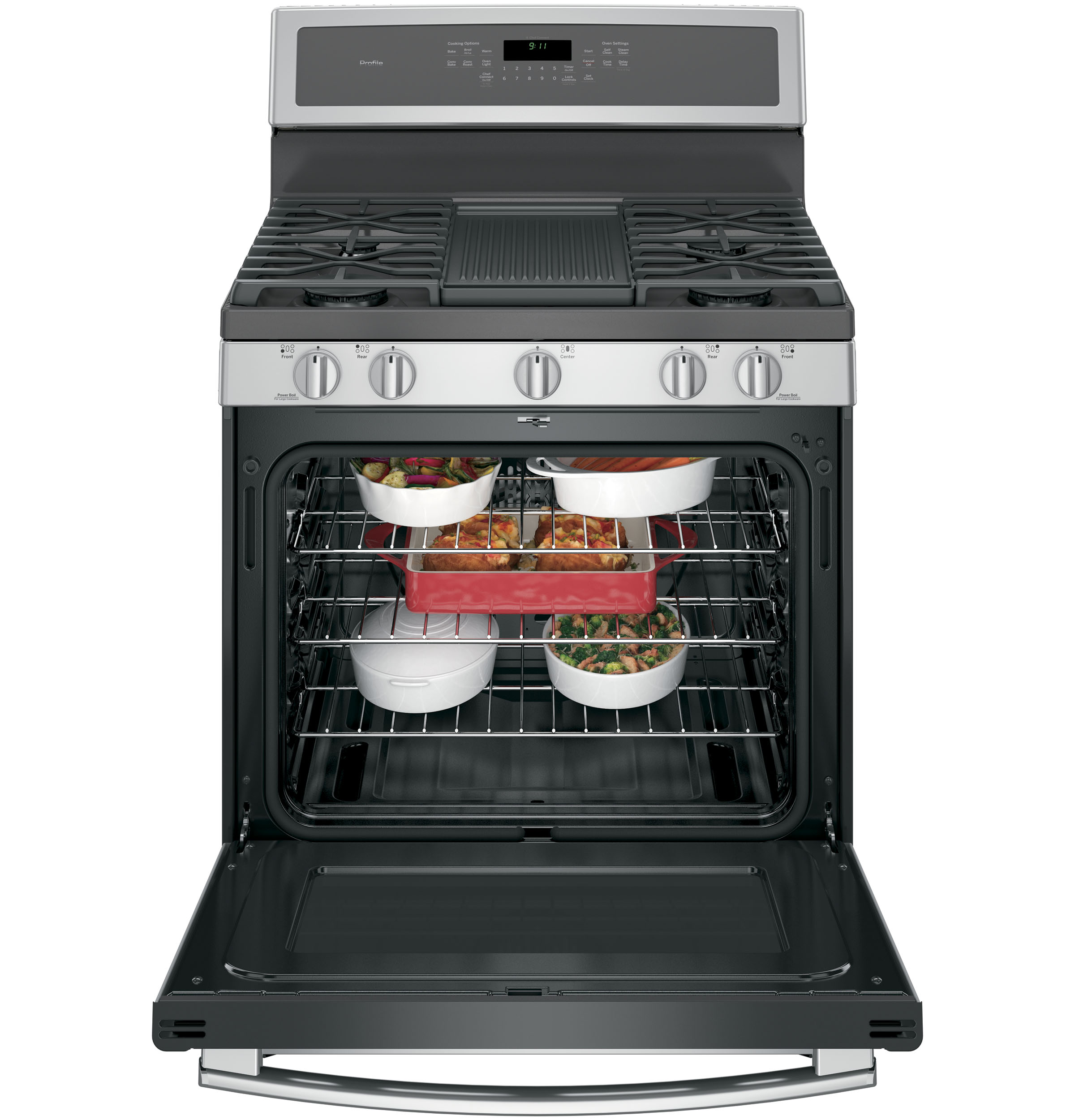 30" Free-Standing Gas Convection Range PGB911SEJSS