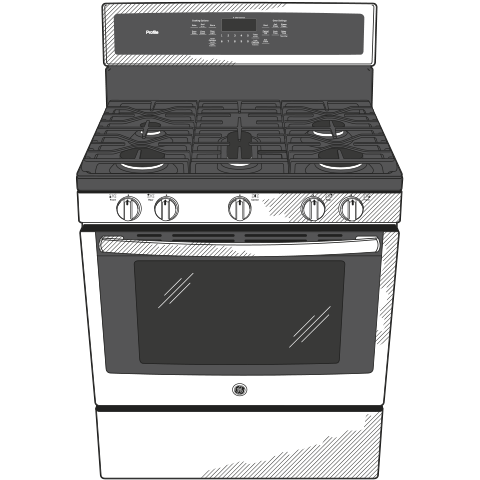 30" Free-Standing Gas Convection Range PGB911SEJSS