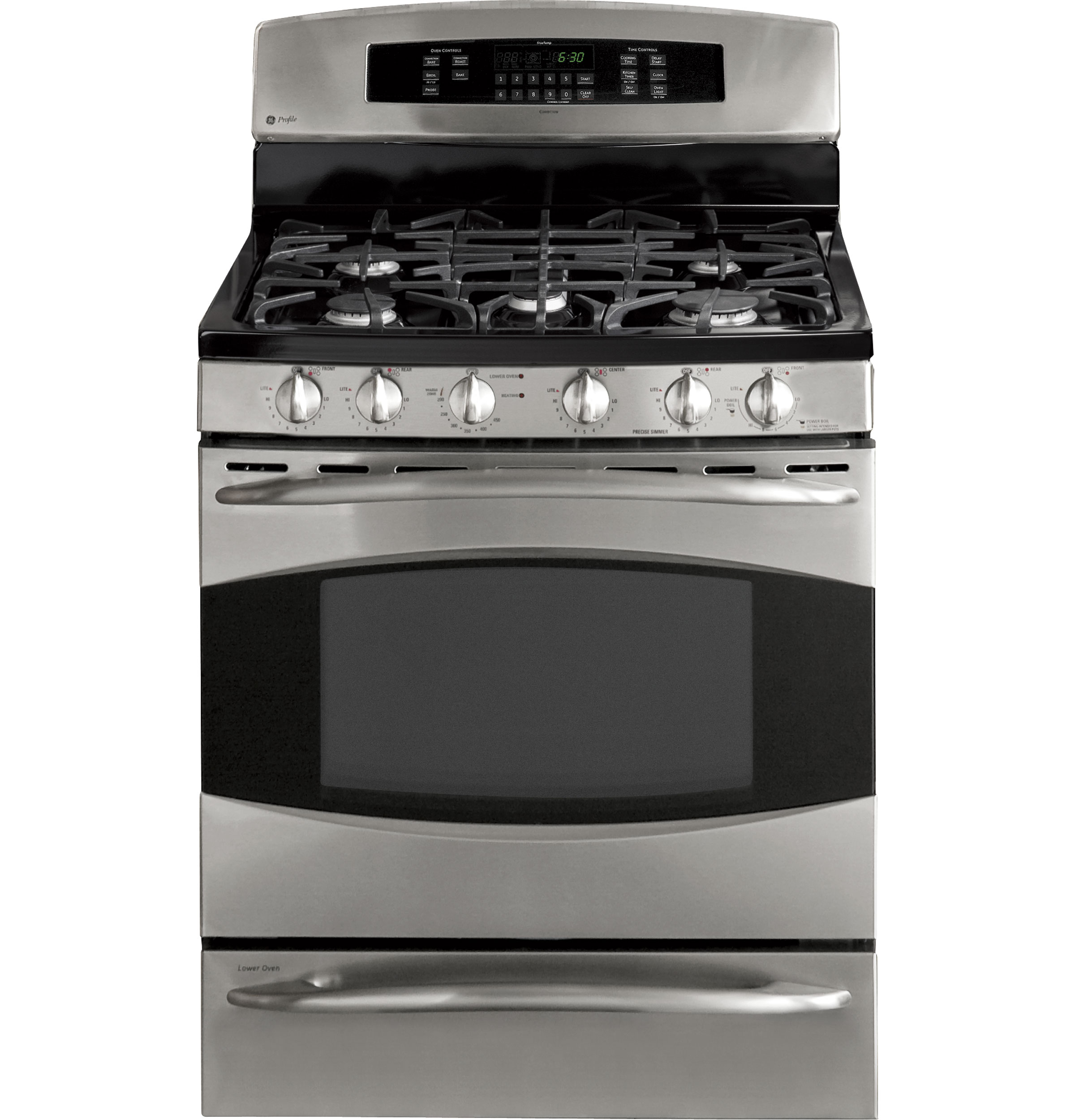 30" Free-Standing Gas Range with Baking Drawer PGB918SEMSS