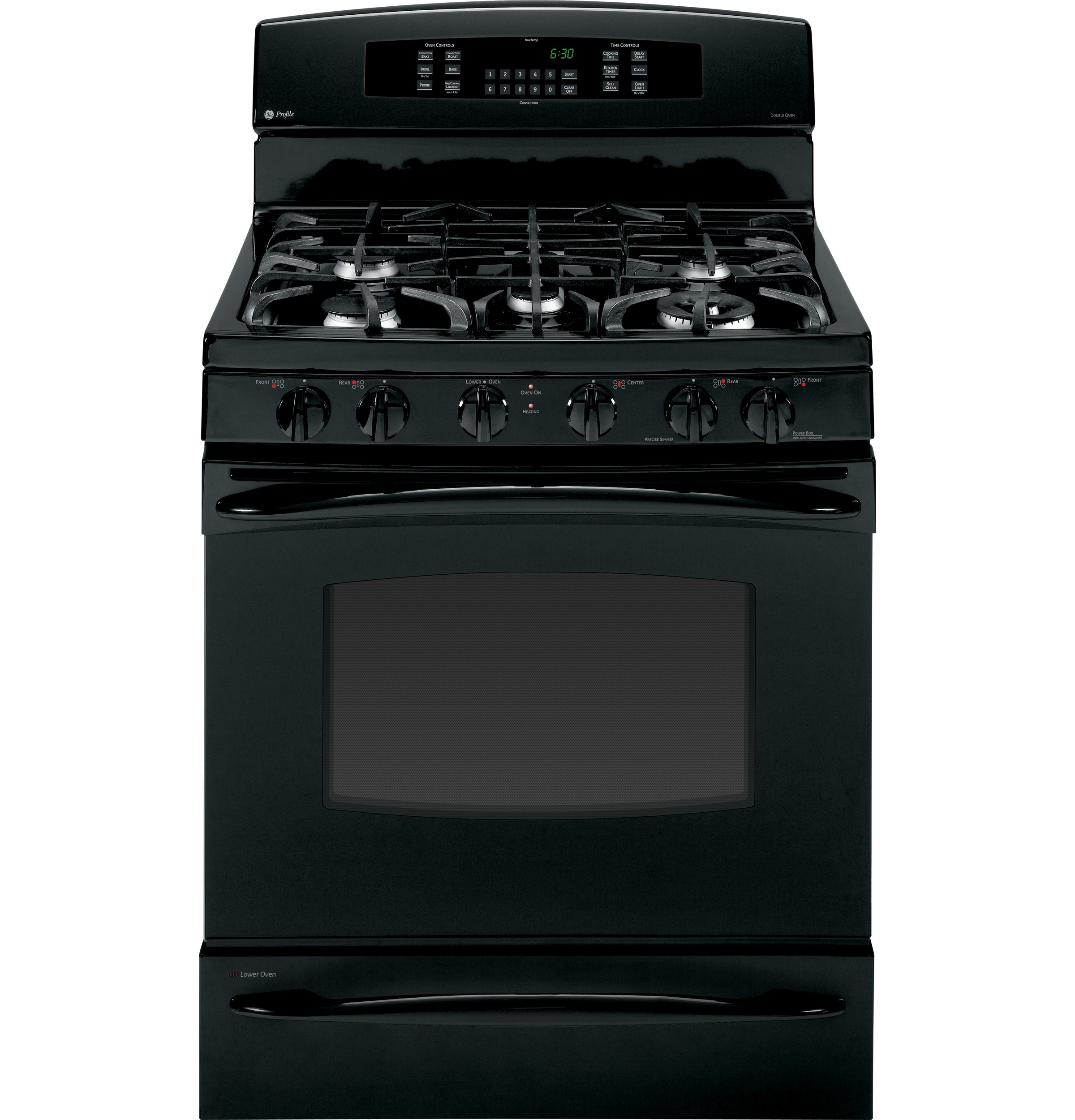 30" Free-Standing Self Clean Gas Range with Baking Drawer PGB930DETBB